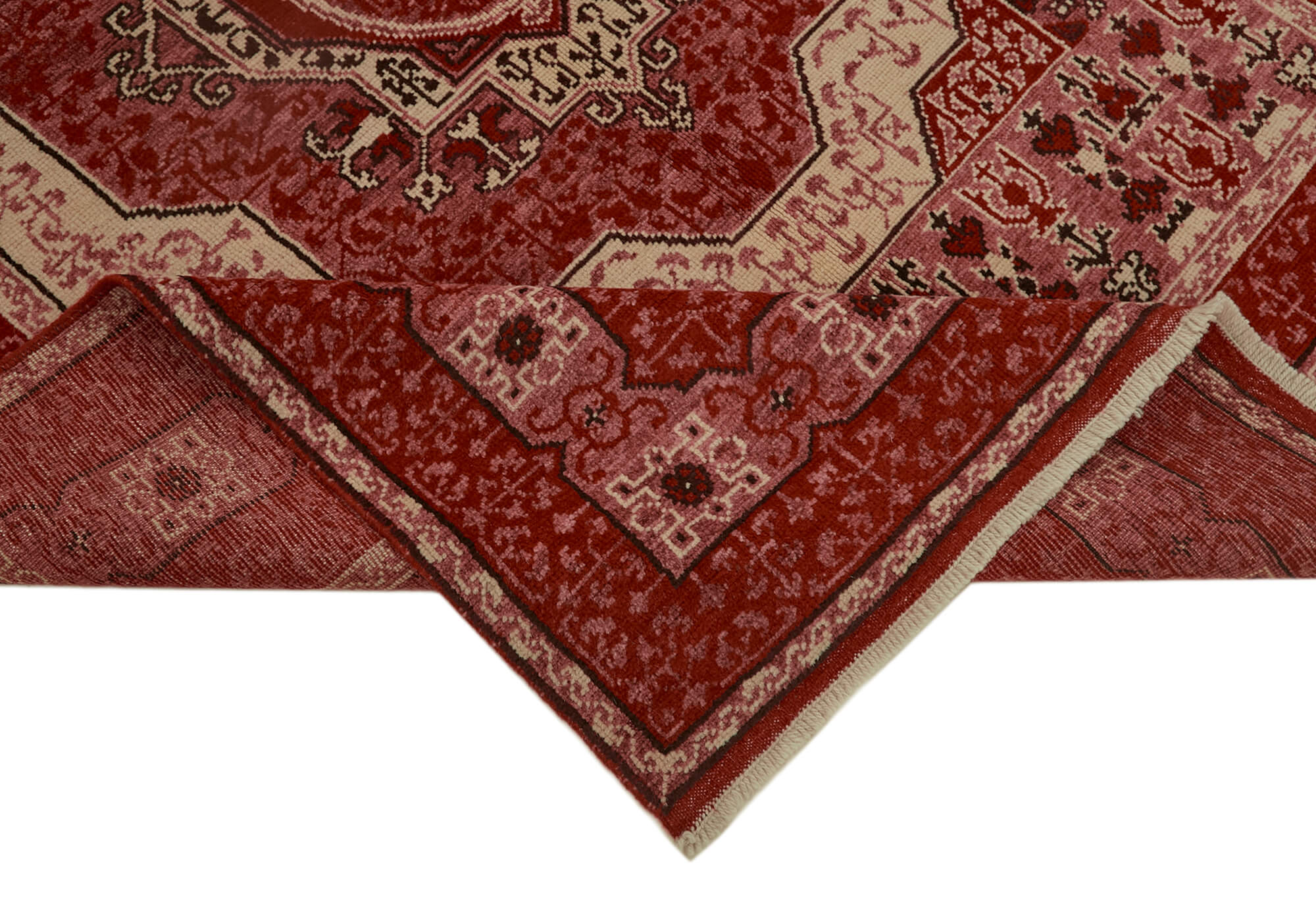 6 x 8 Red Oushak Rug - 7440