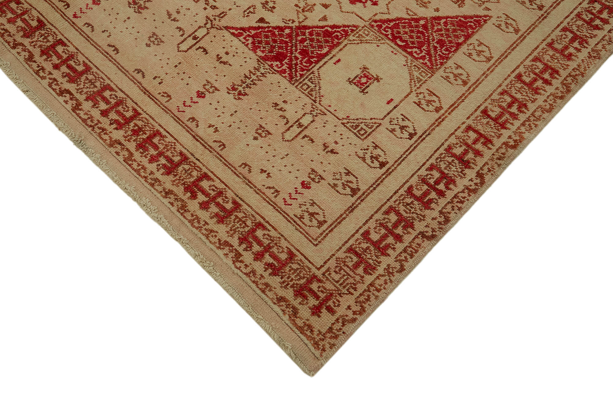 7 x 8 Beige Oushak Rug - 7441