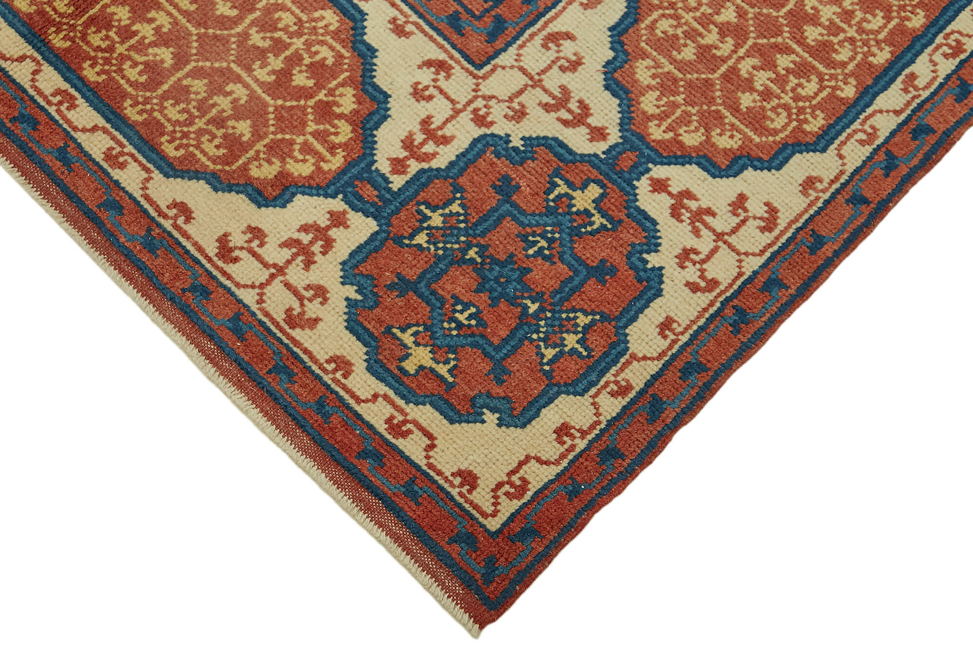 7 x 10 Beige Oushak Rug - 7442