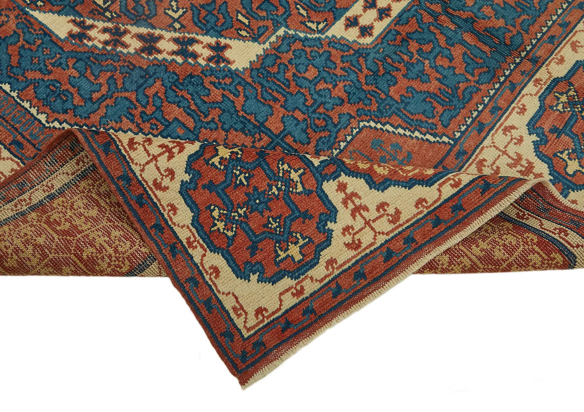 7 x 10 Beige Oushak Rug - 7442