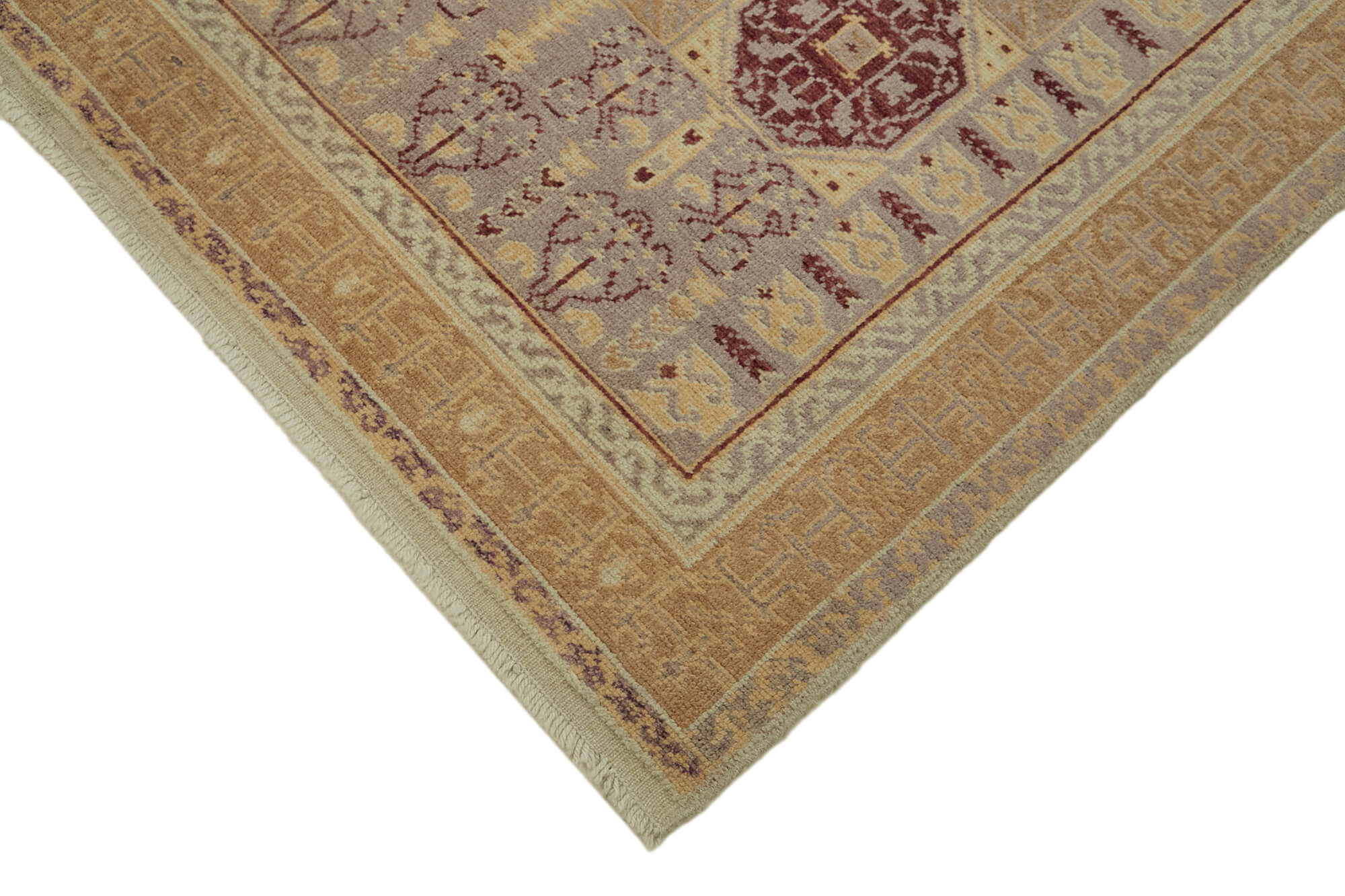 7 x 9 Beige Oushak Rug - 7443