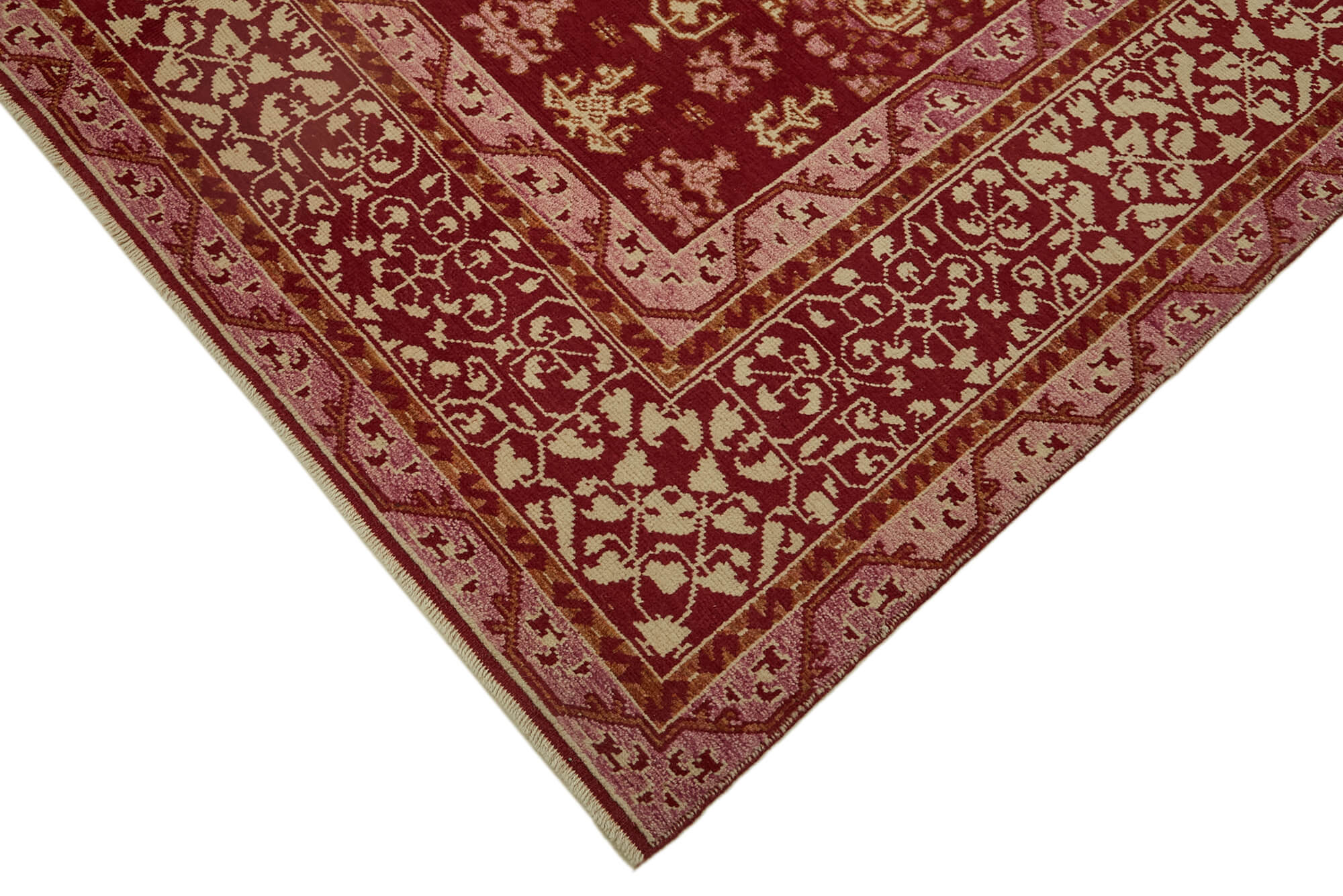 7 x 9 Red Oushak Rug - 7444