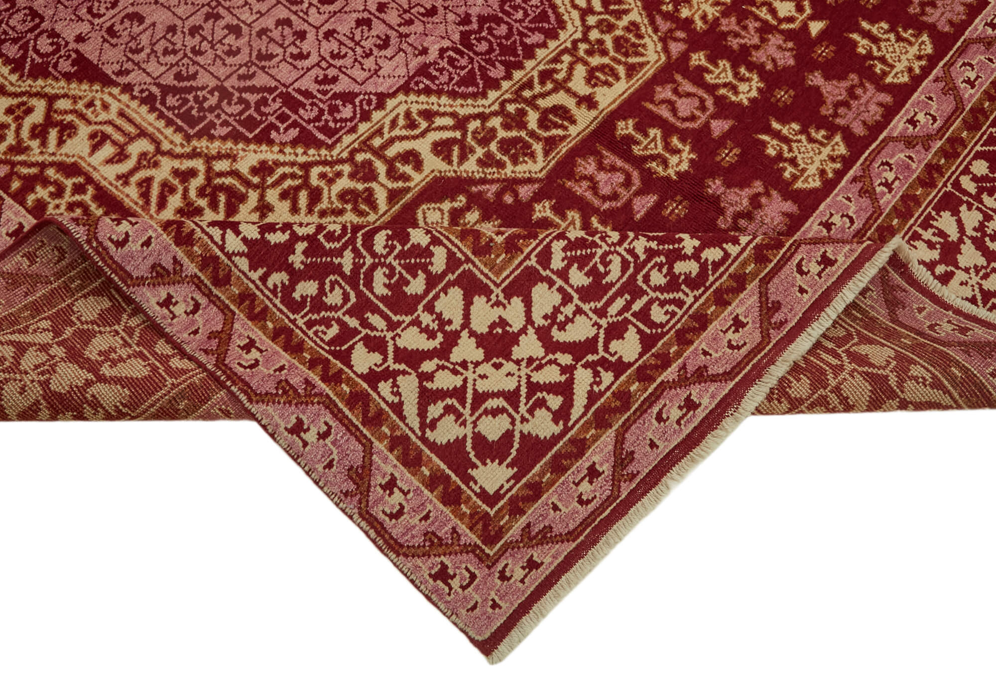 7 x 9 Red Oushak Rug - 7444