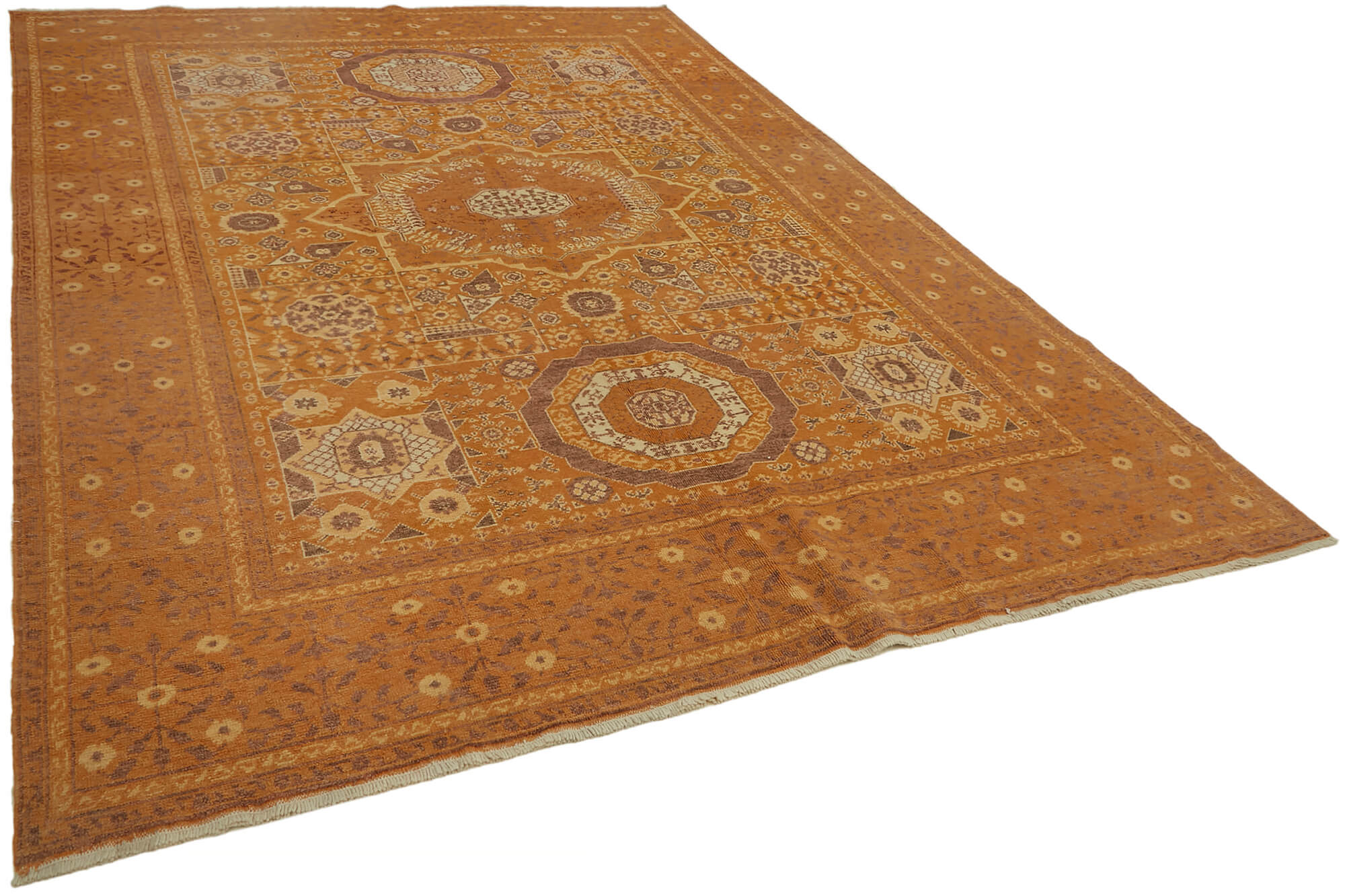 8 x 11 Orange Oushak Rug - 7449