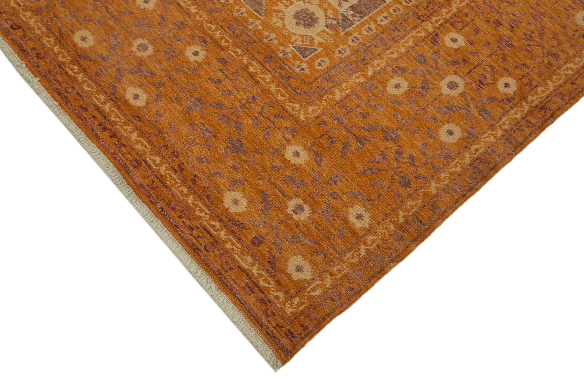 8 x 11 Orange Oushak Rug - 7449