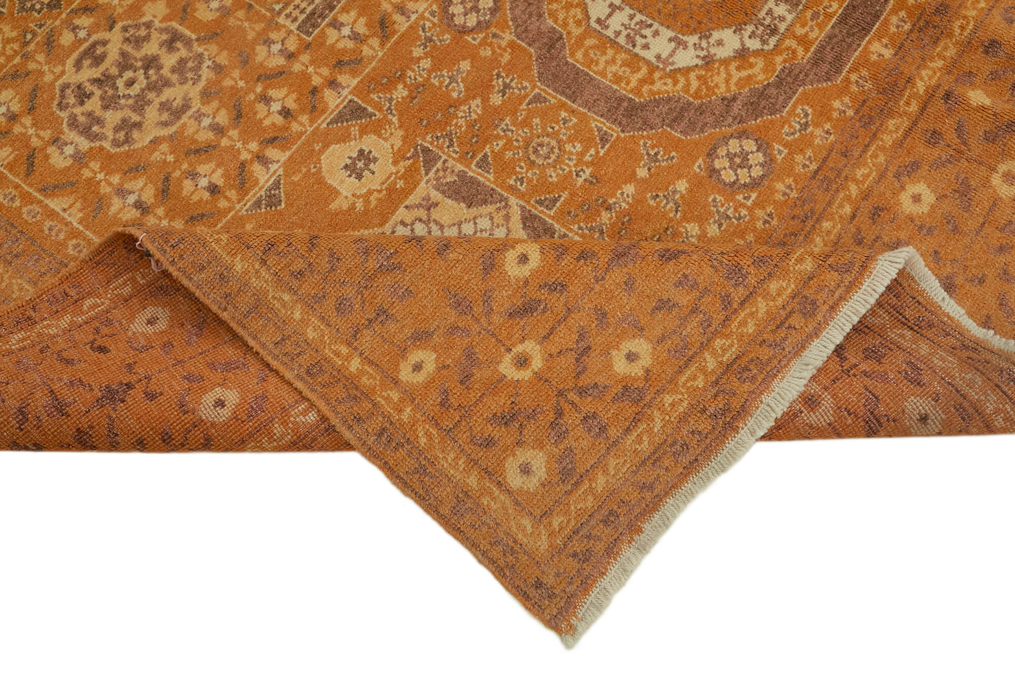 8 x 11 Orange Oushak Rug - 7449