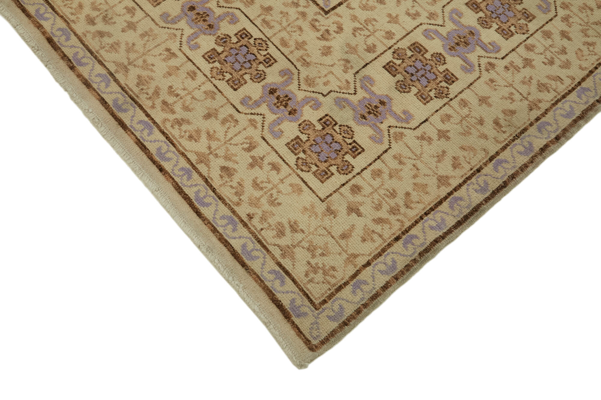 8 x 10 Beige Oushak Rug - 7451