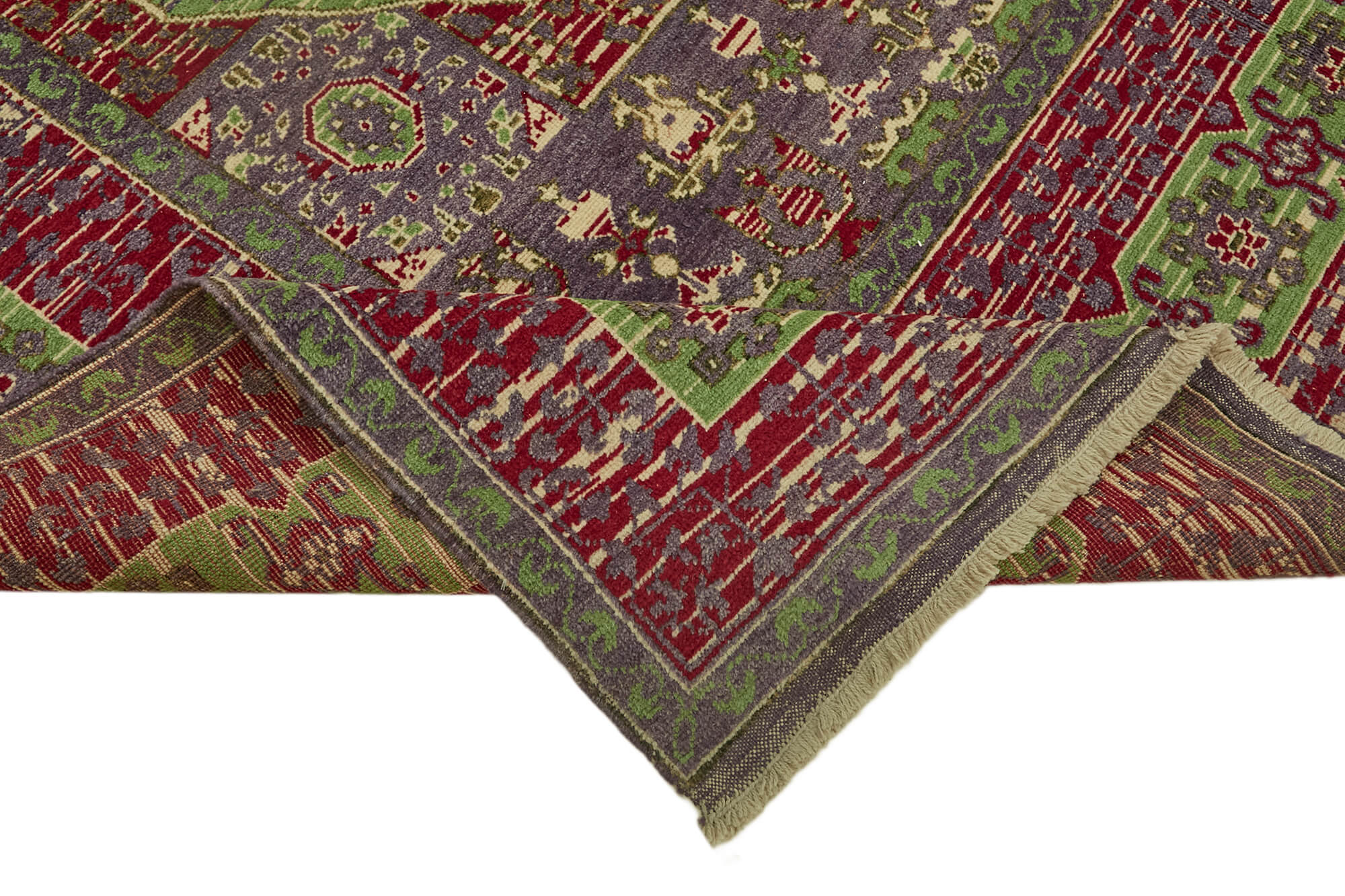 9 x 11 Red Oushak Rug - 7452