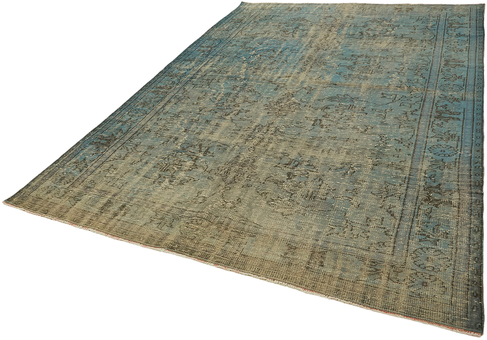 7 x 10 Blue Overdyed Rug - 7456