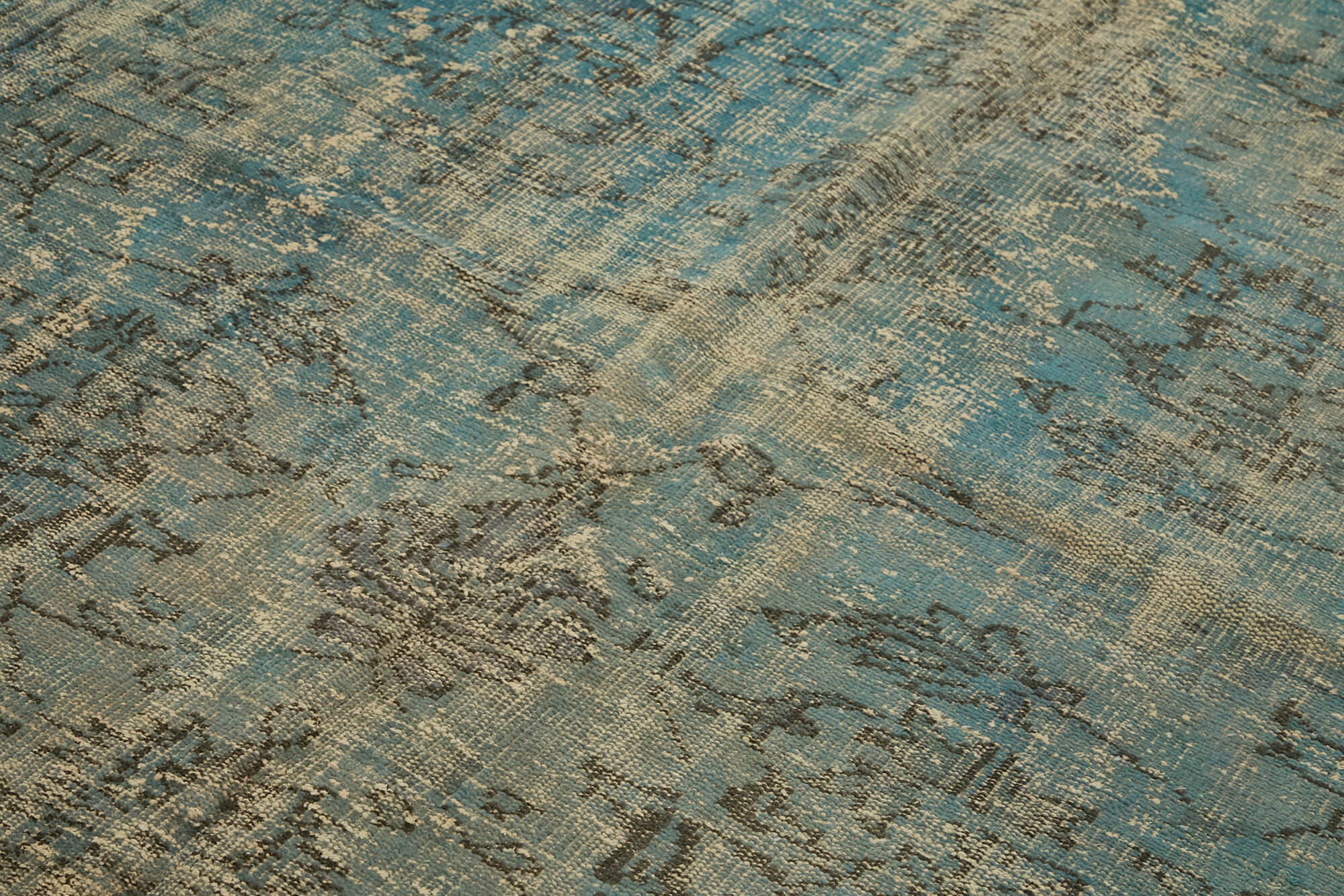 7 x 10 Blue Overdyed Rug - 7456