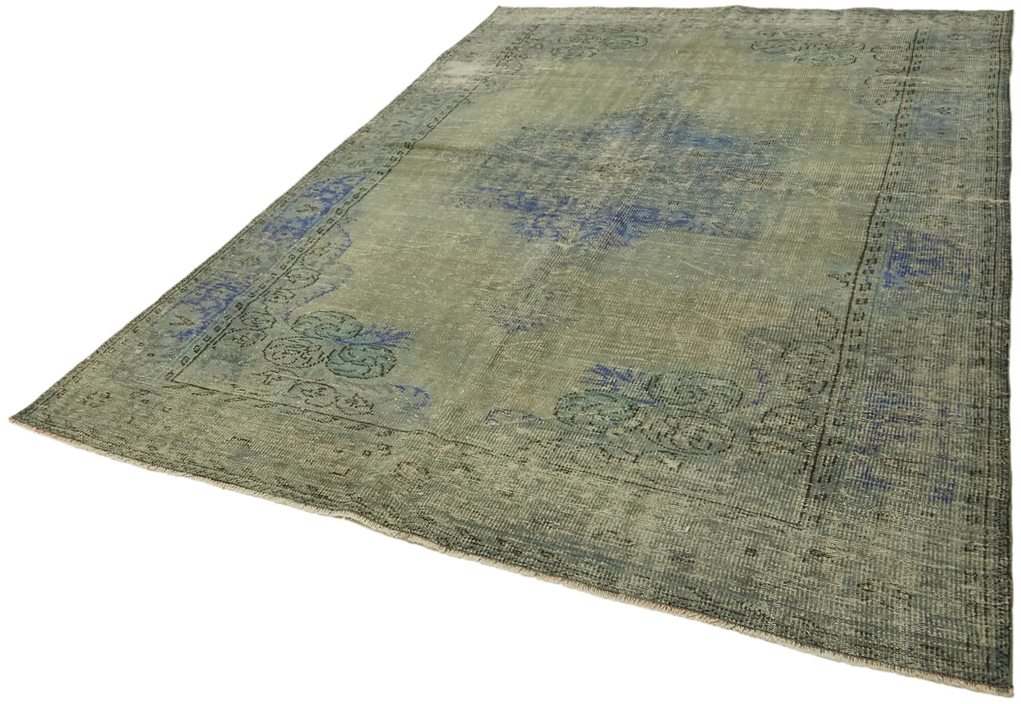 7 x 10 Blue Overdyed Rug - 7544