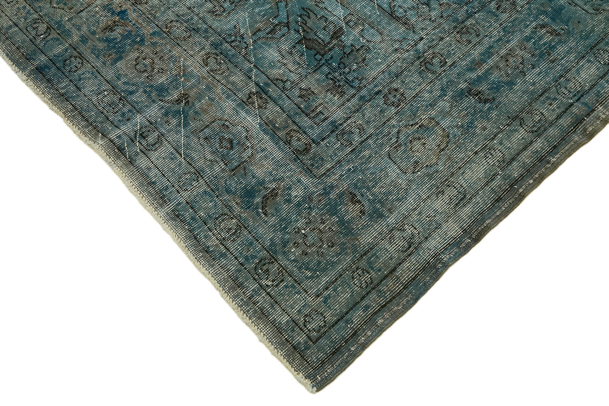 8 x 11 Blue Overdyed Rug - 7545