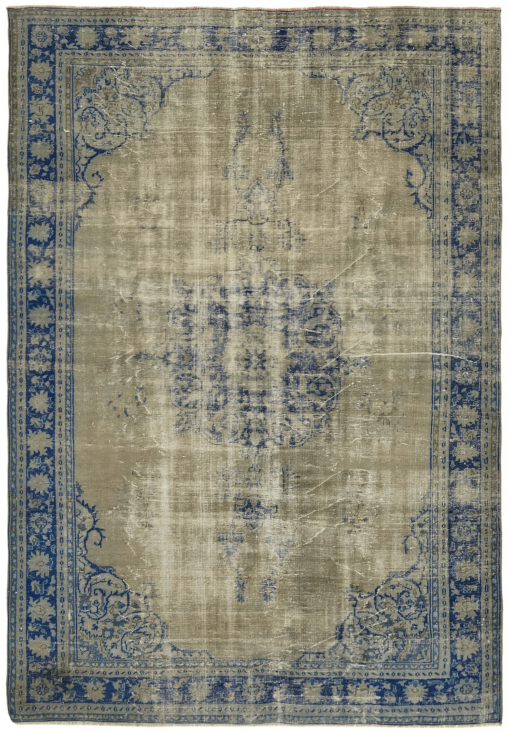 8 x 11 Blue Overdyed Rug - 7546