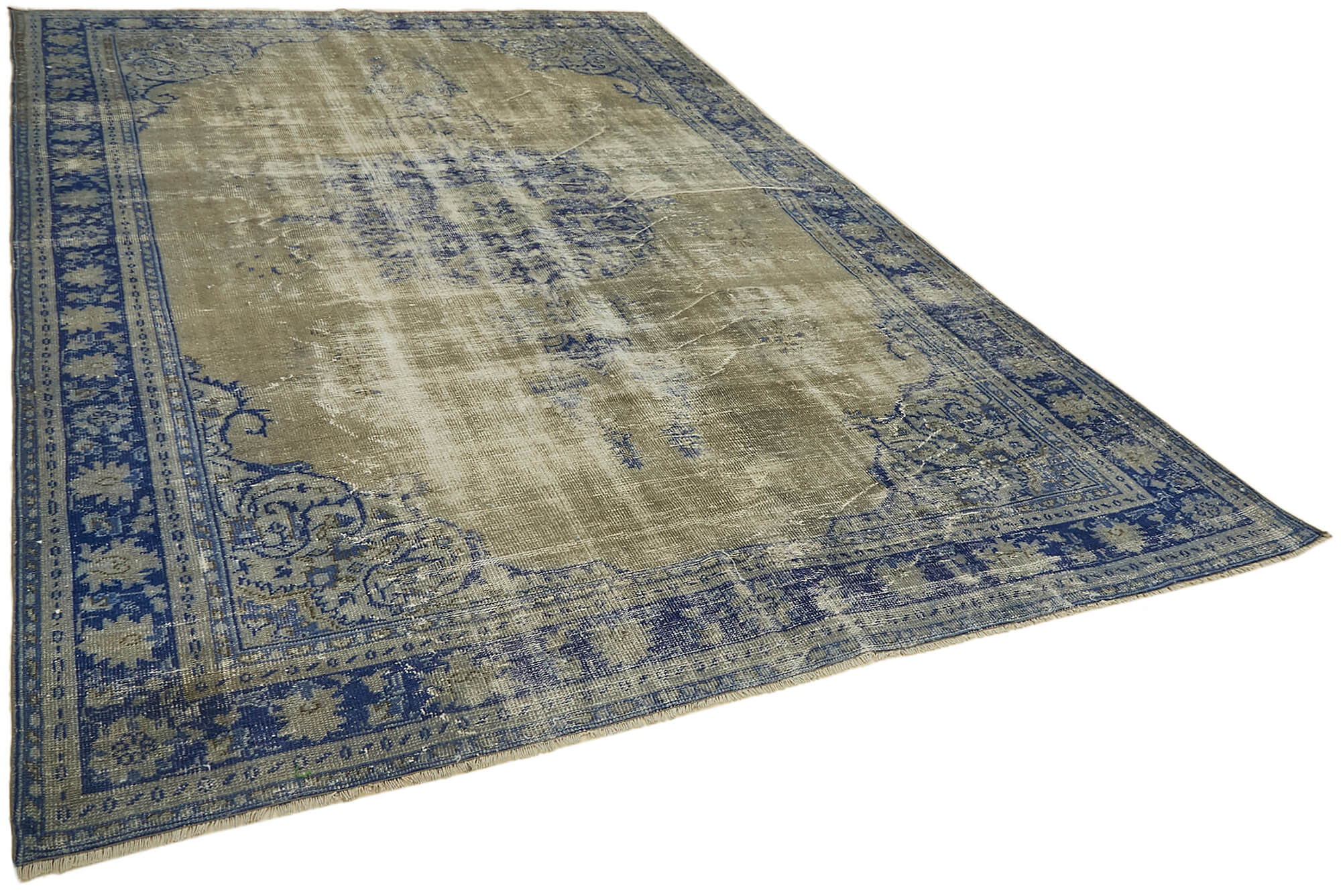 8 x 11 Blue Overdyed Rug - 7546