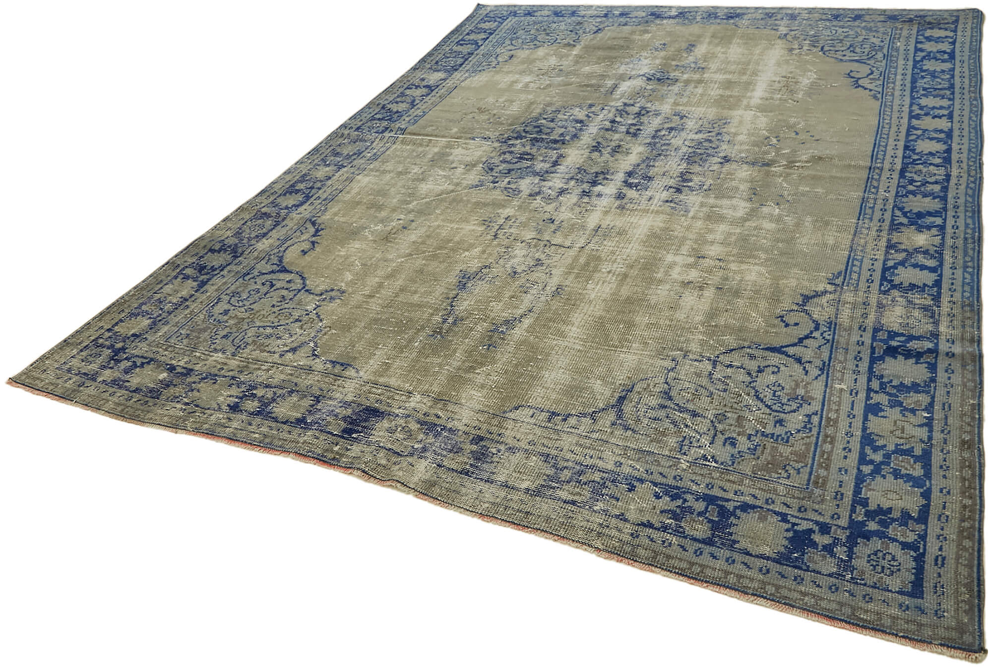 8 x 11 Blue Overdyed Rug - 7546