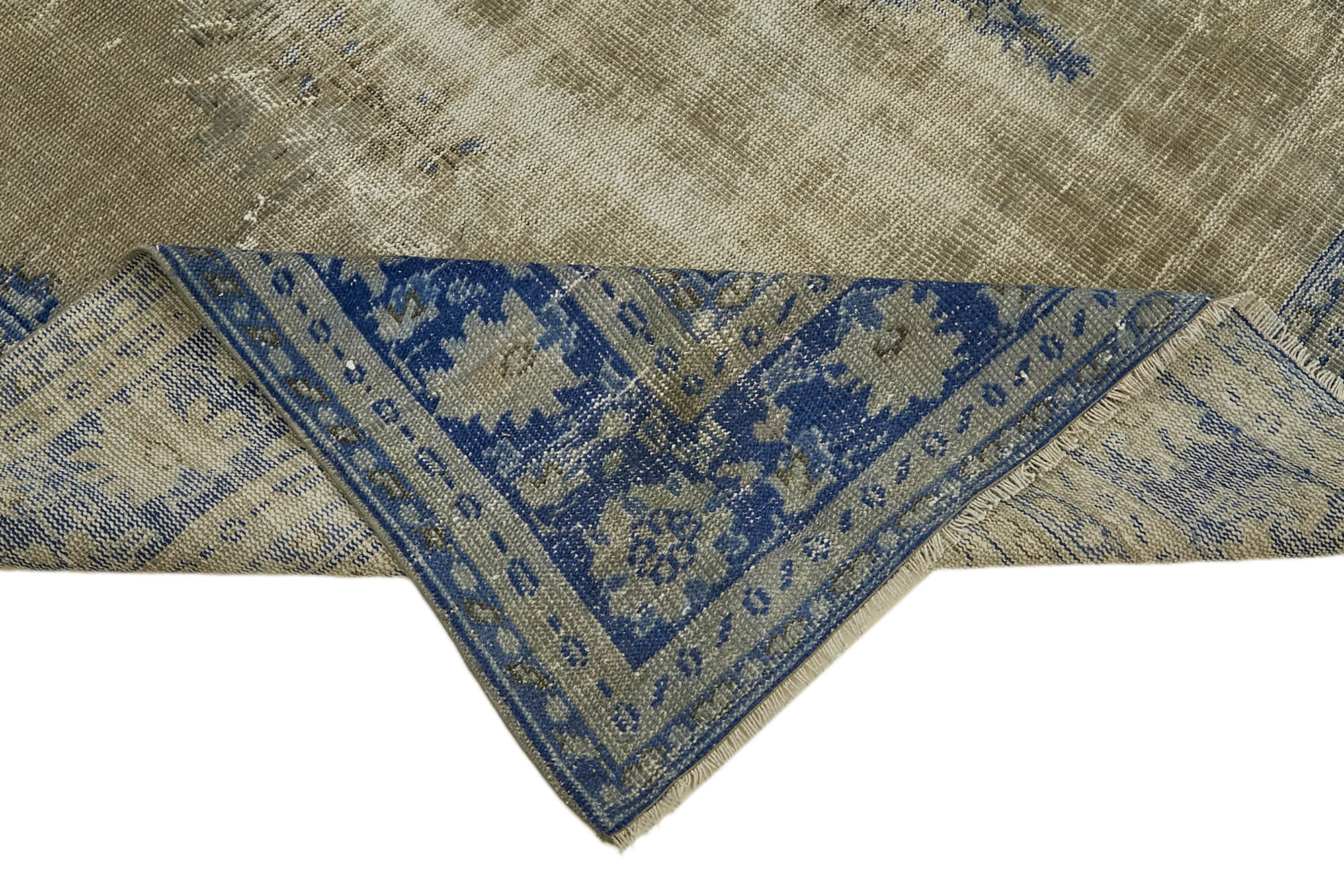 8 x 11 Blue Overdyed Rug - 7546