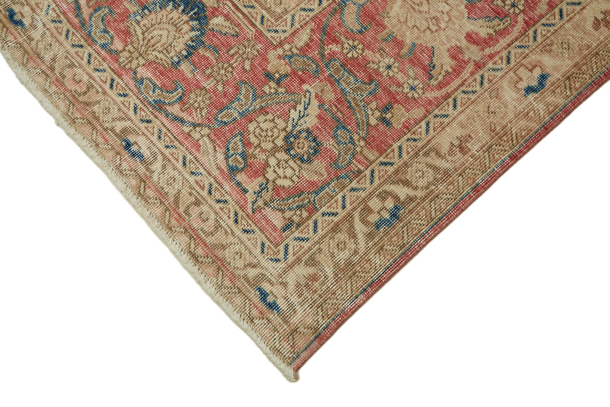 11 x 15 Beige Vintage Large Area Rug - 7626