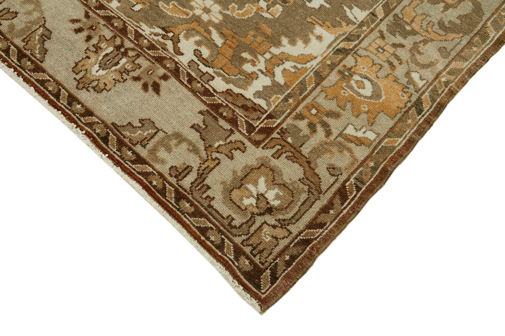 8 x 10 Brown Vintage Large Area Rug - 7627