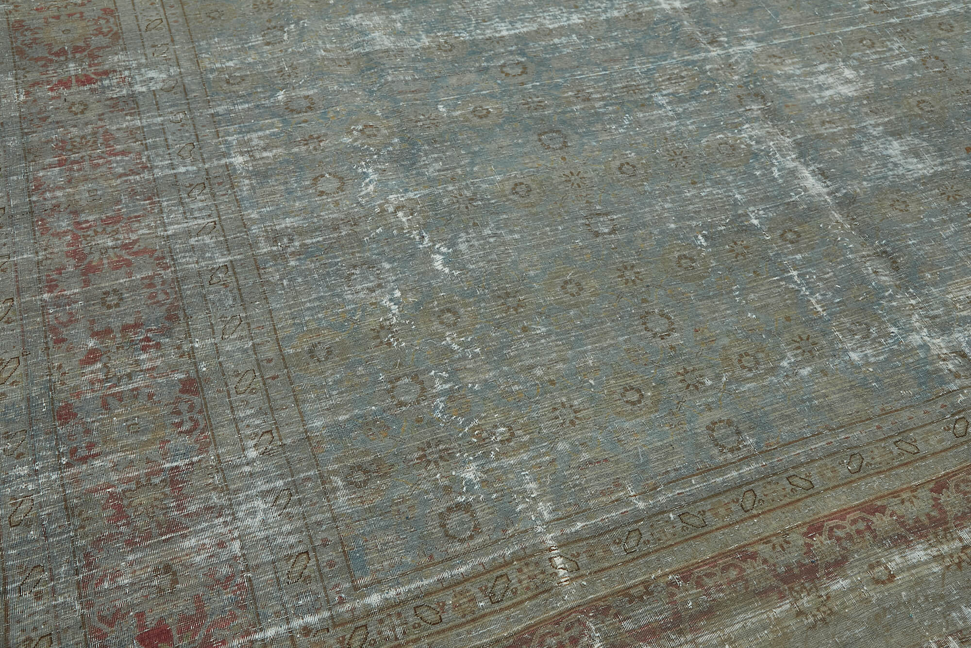 10 x 13 Grey Overdyed Large Area Rug - 7629