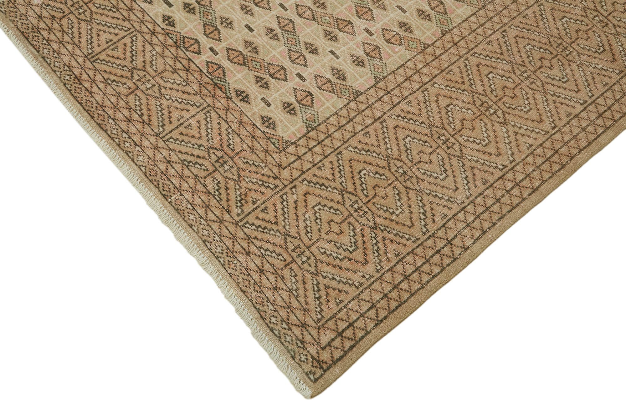 9 x 11 Beige Vintage Large Area Rug - 7648