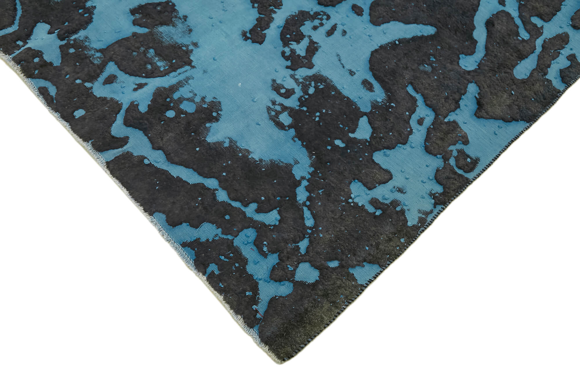 9 x 12 Blue Overdyed Large Area Rug - 7657