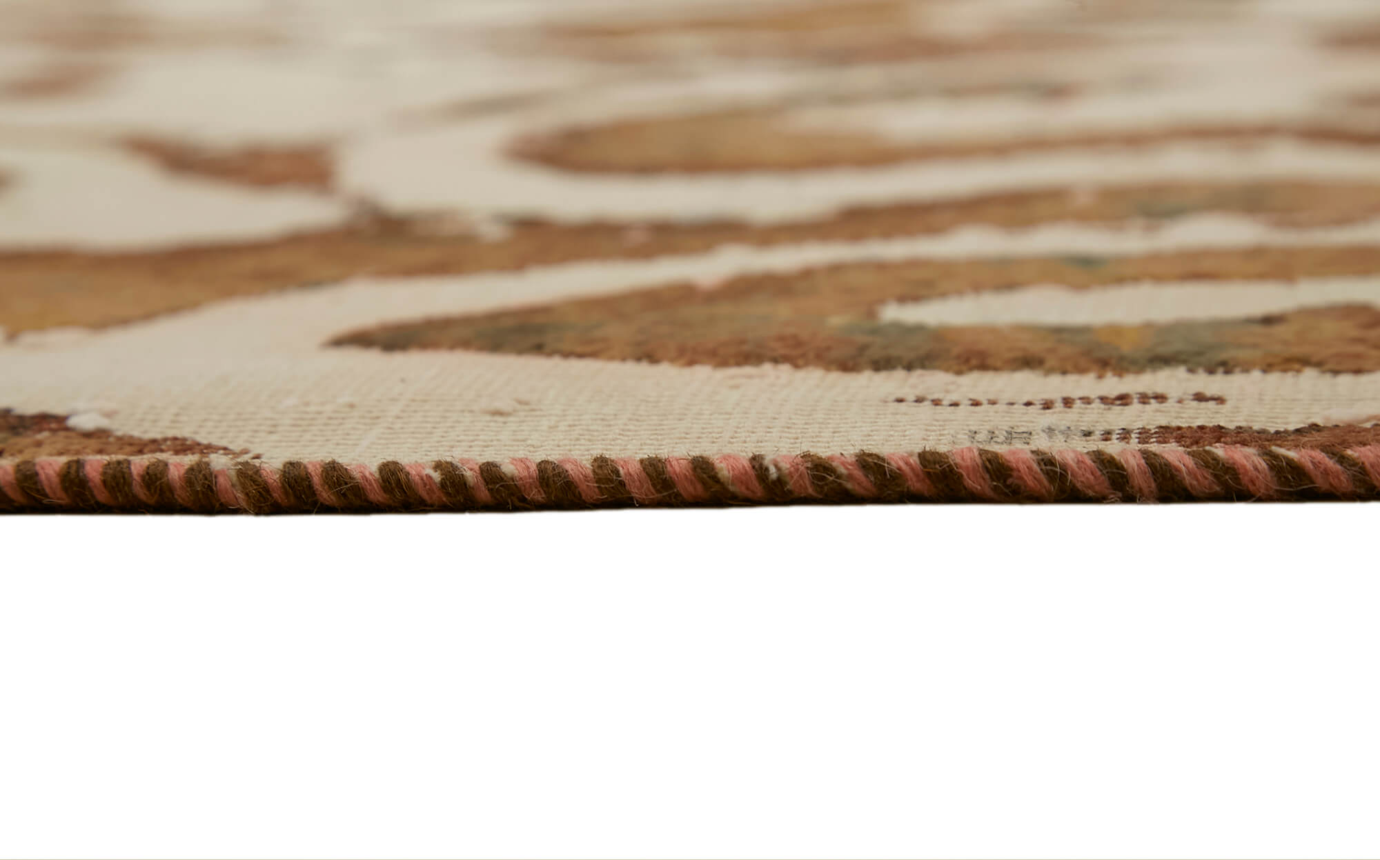 8 x 11 Beige Overdyed Large Area Rug - 7661