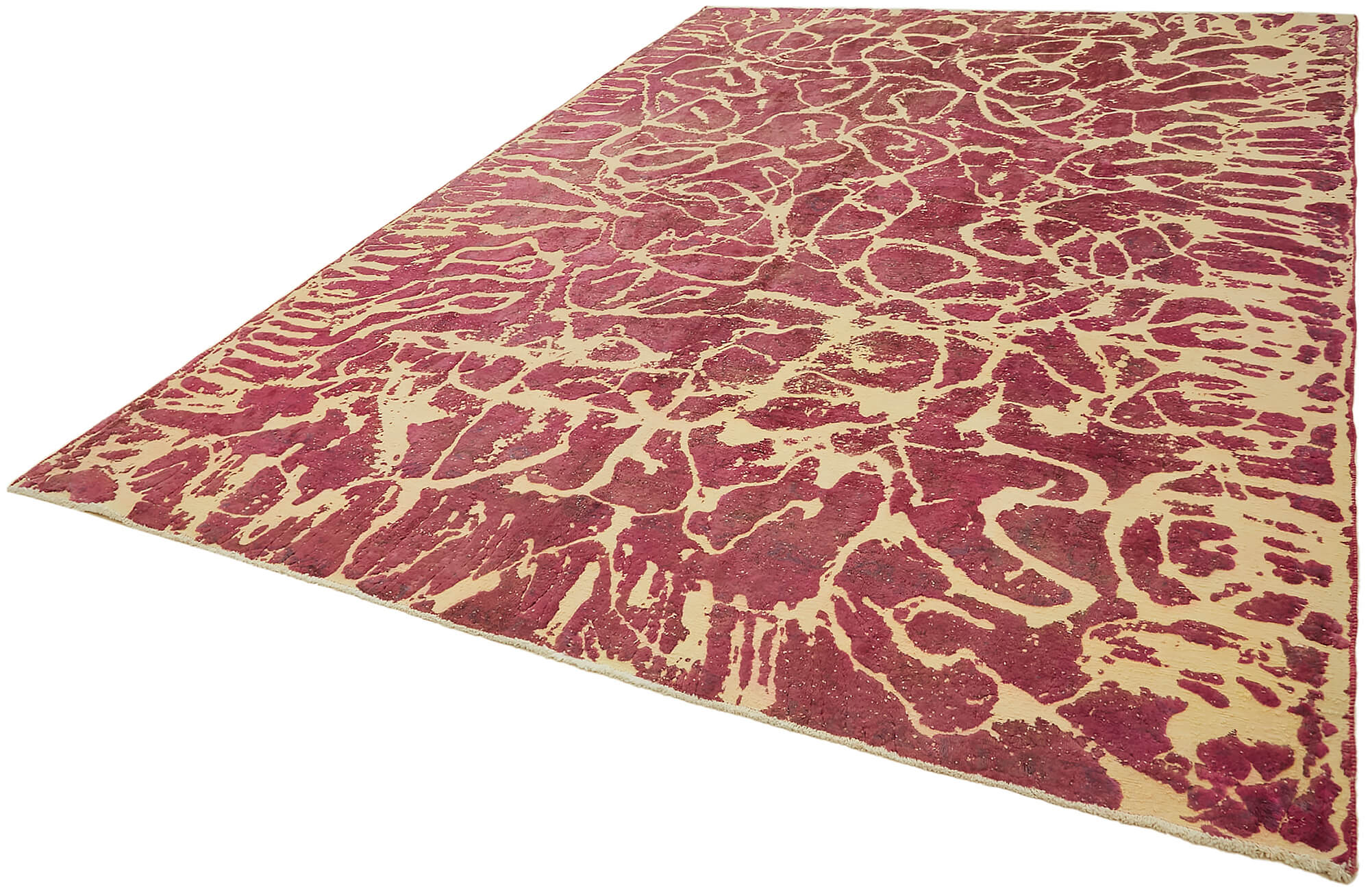 9 x 13 Pink Overdyed Large Area Rug - 7662