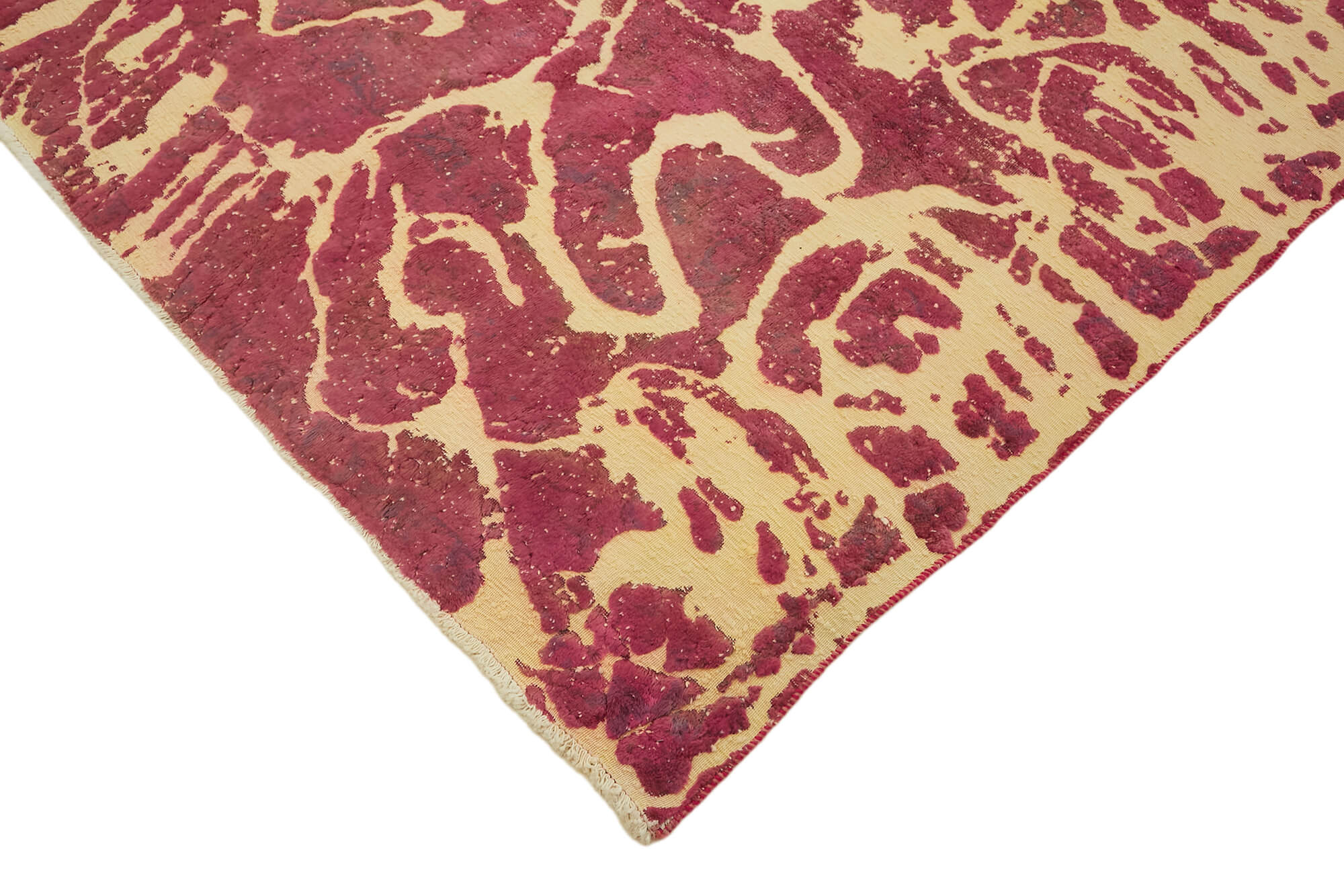 9 x 13 Pink Overdyed Large Area Rug - 7662