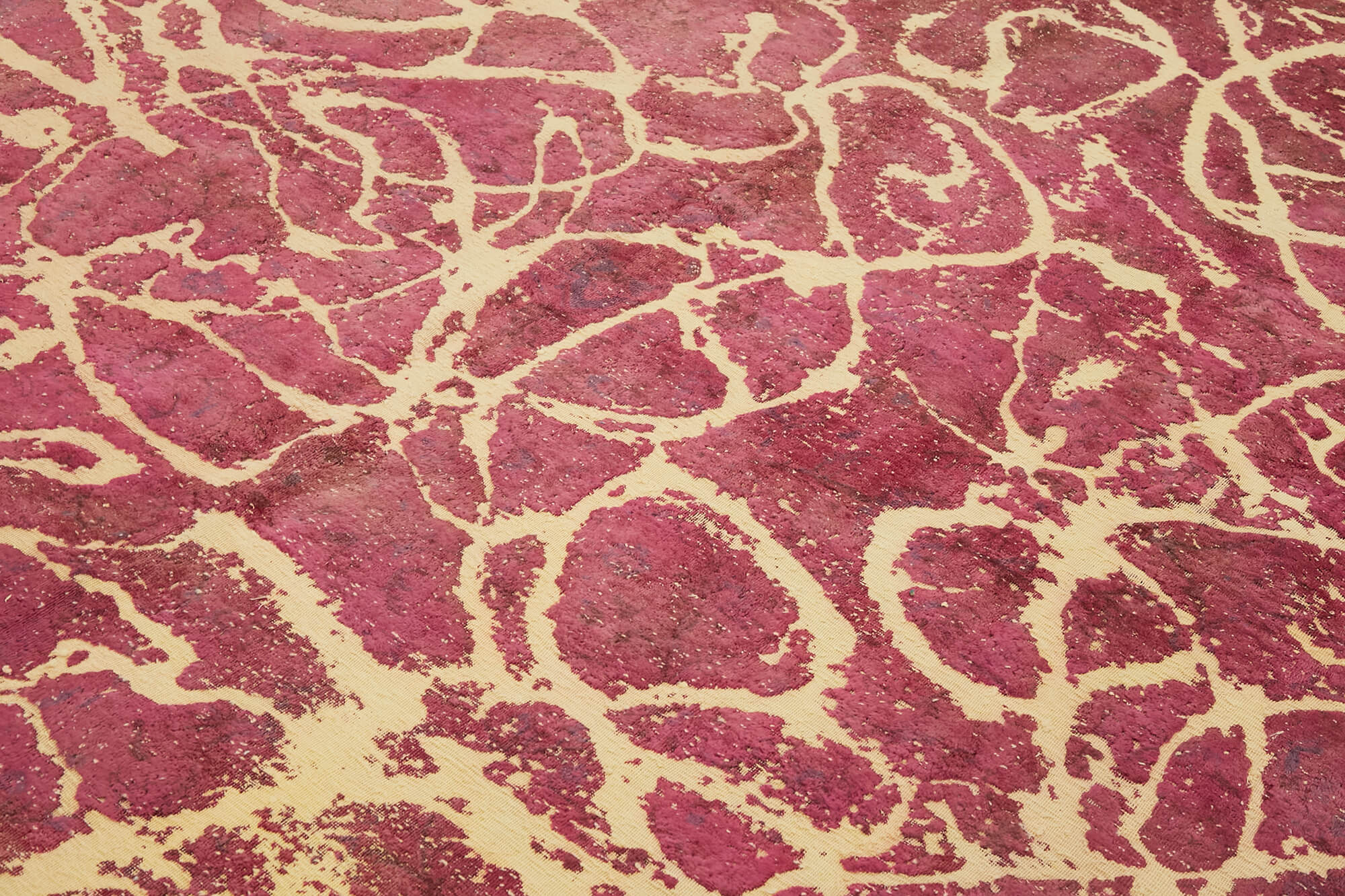 9 x 13 Pink Overdyed Large Area Rug - 7662