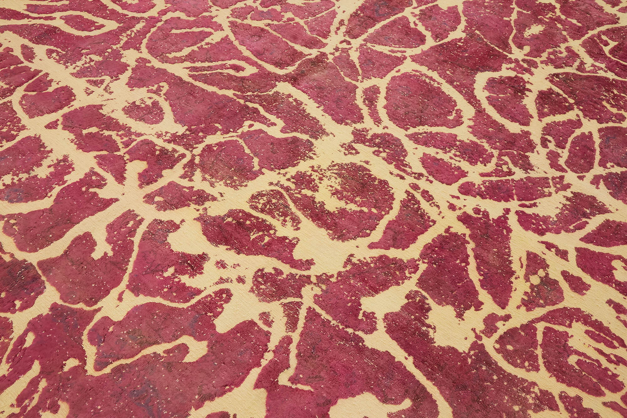 9 x 13 Pink Overdyed Large Area Rug - 7662