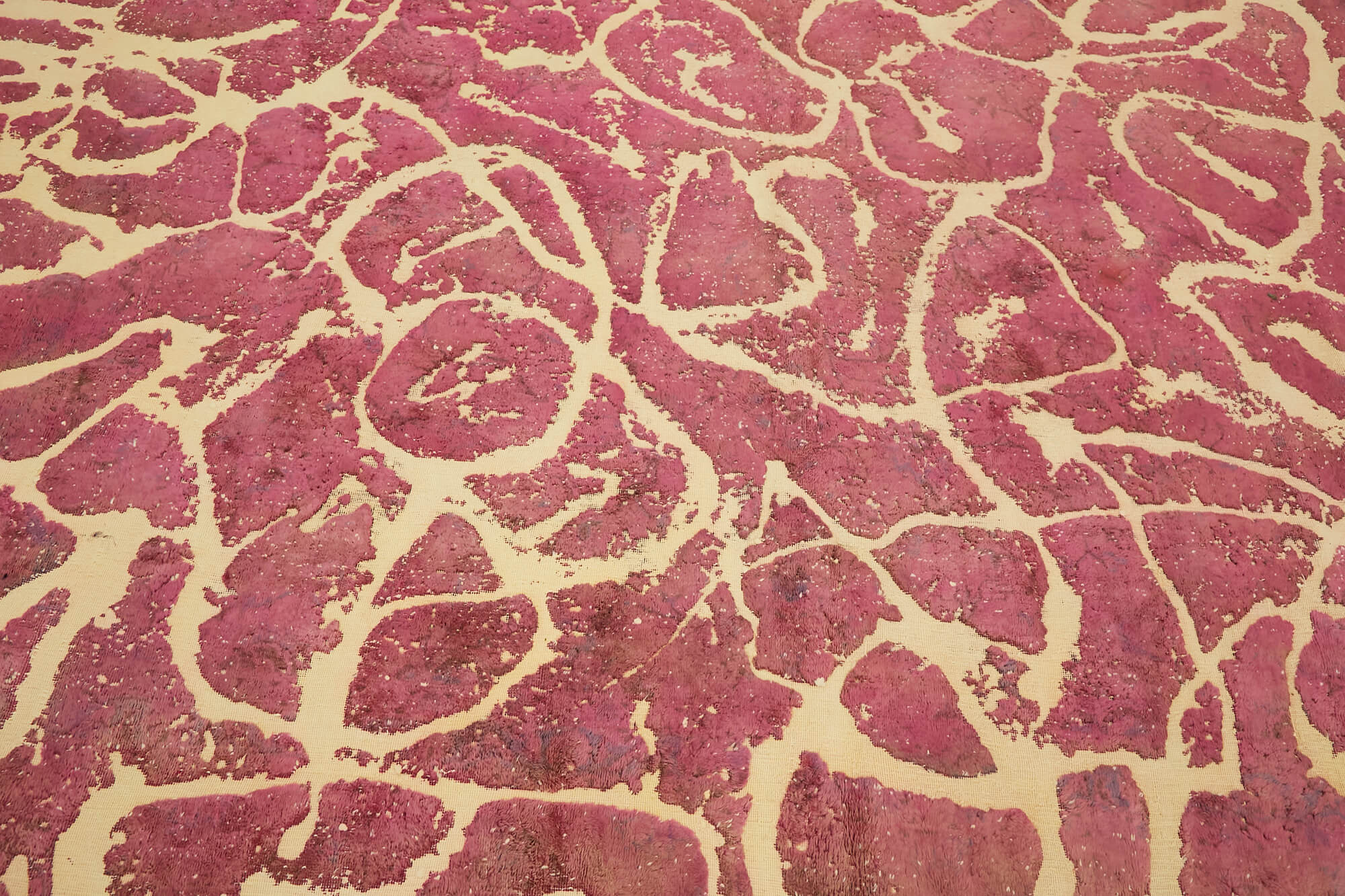 9 x 13 Pink Overdyed Large Area Rug - 7662