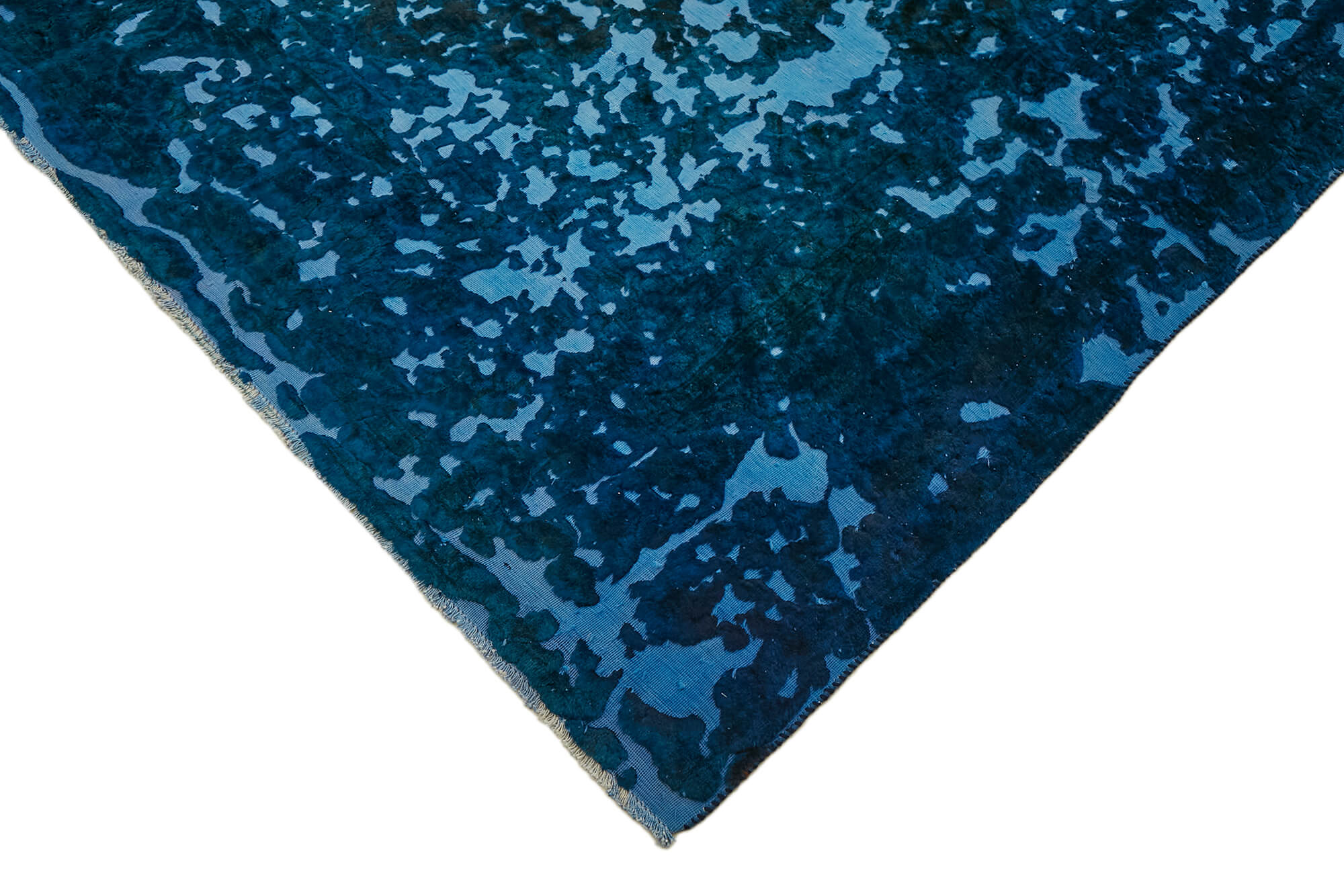 9 x 12 Blue Overdyed Large Area Rug - 7667