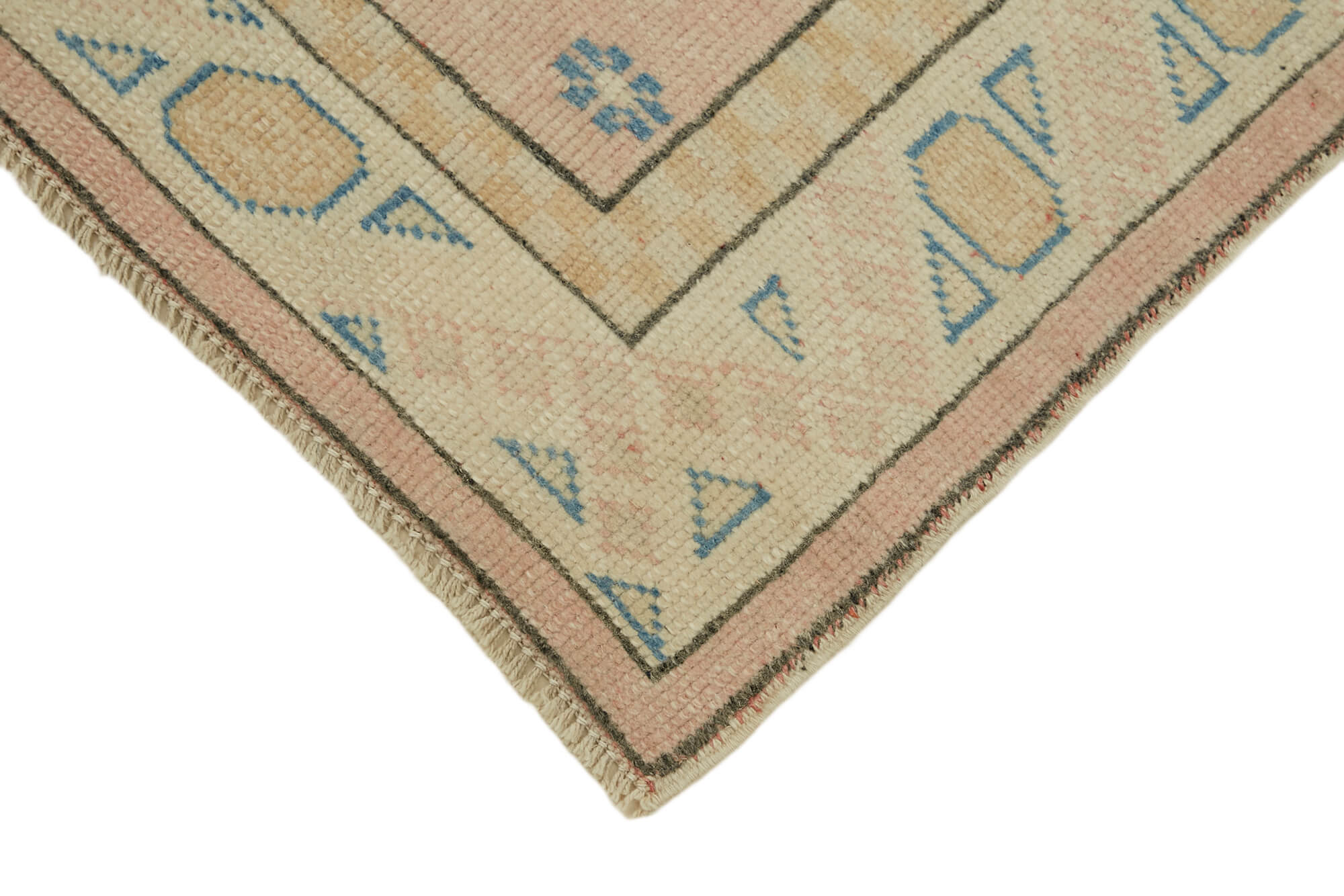 3 x 14 Beige Anatolian Runner Rug - 7822