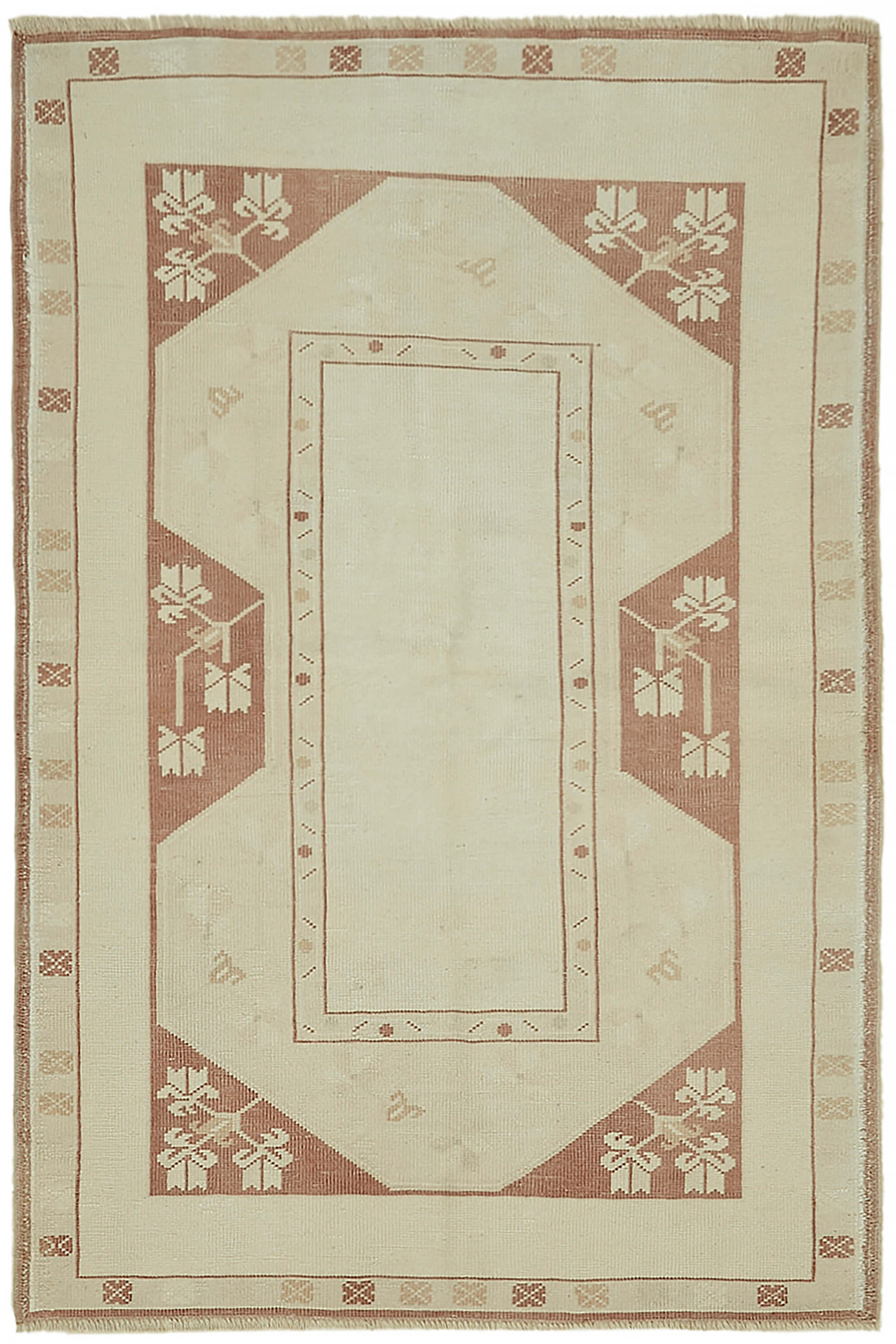 4 x 6 Beige Anatolian Rug - 7825