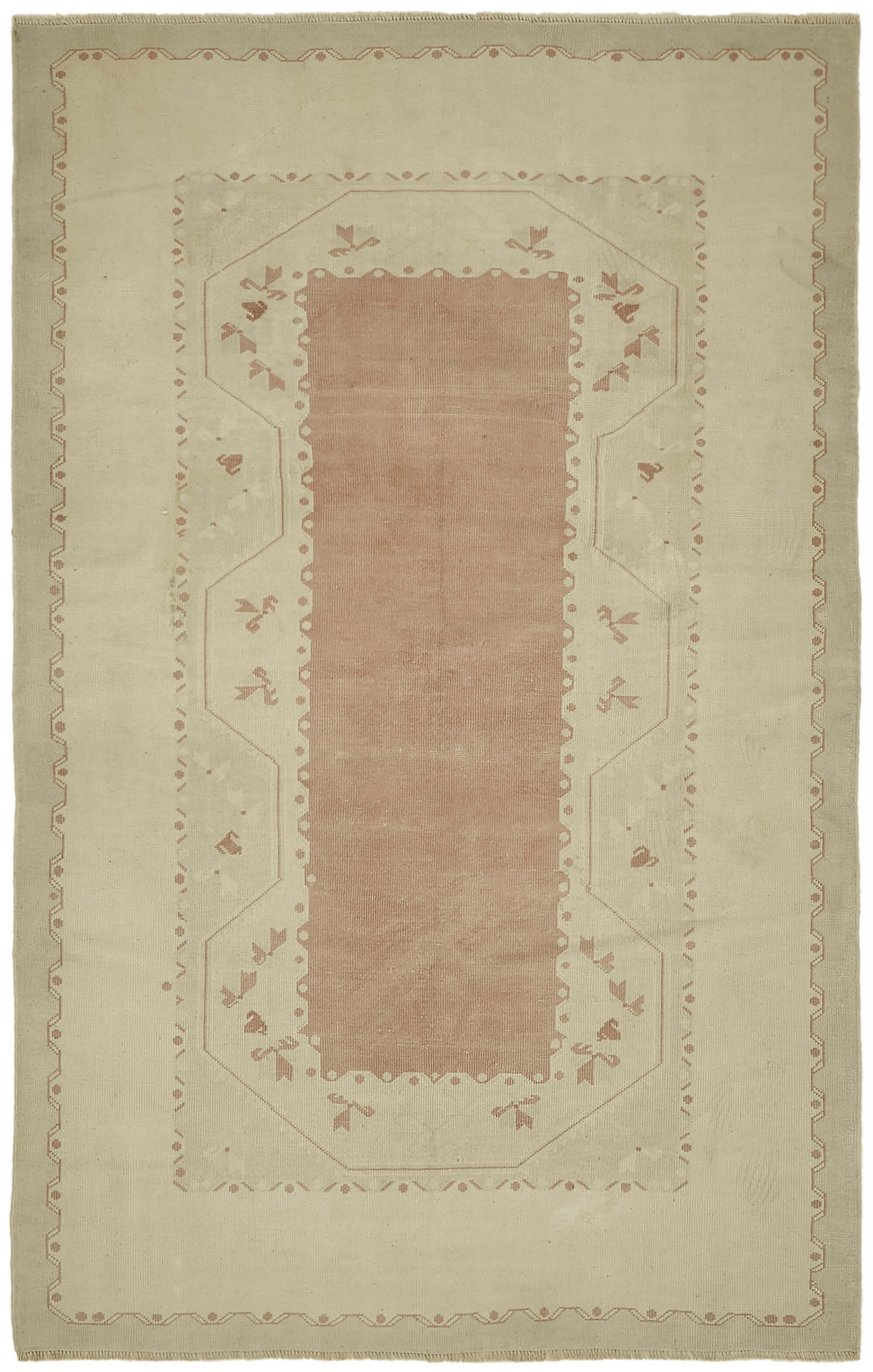 5 x 9 Beige Anatolian Rug - 7826