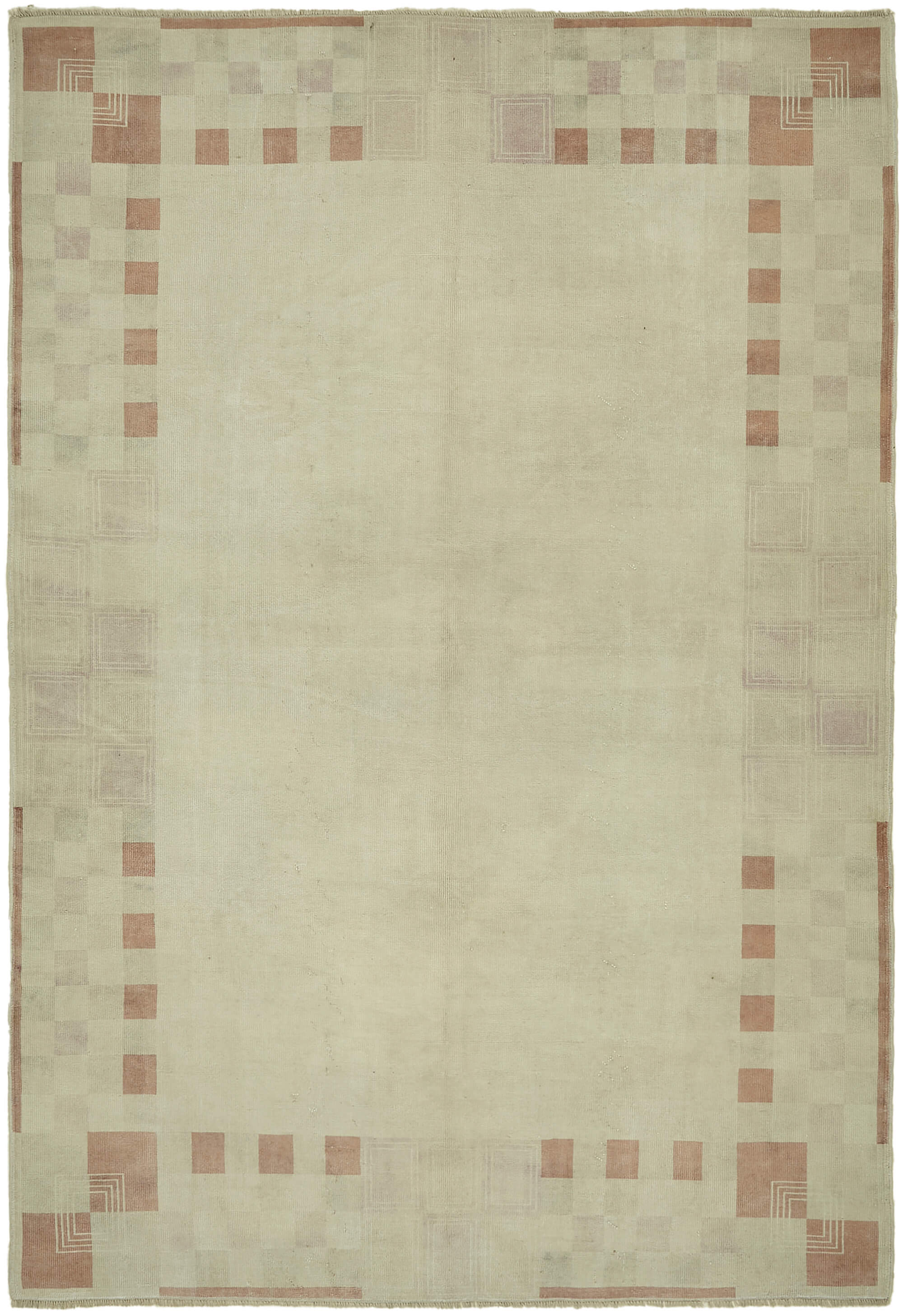 7 x 10 Beige Anatolian Rug - 7828