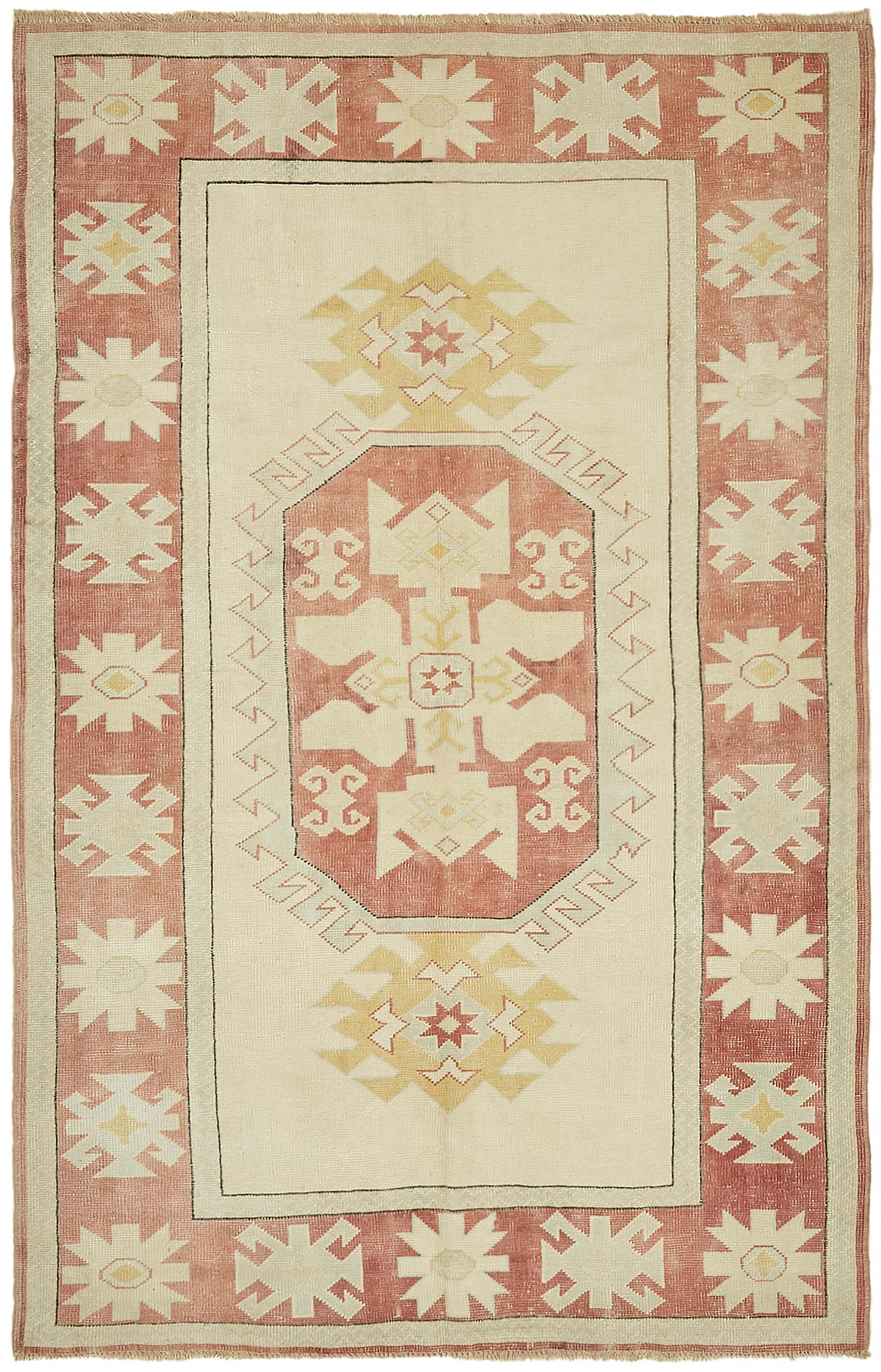 5 x 8 Beige Anatolian Rug - 7832