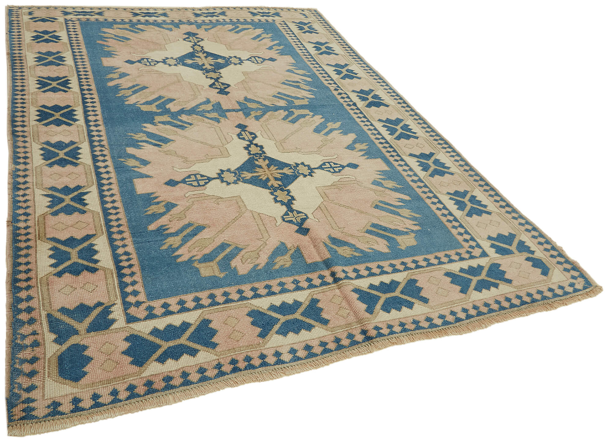 7 x 9 Beige Anatolian Rug - 7833