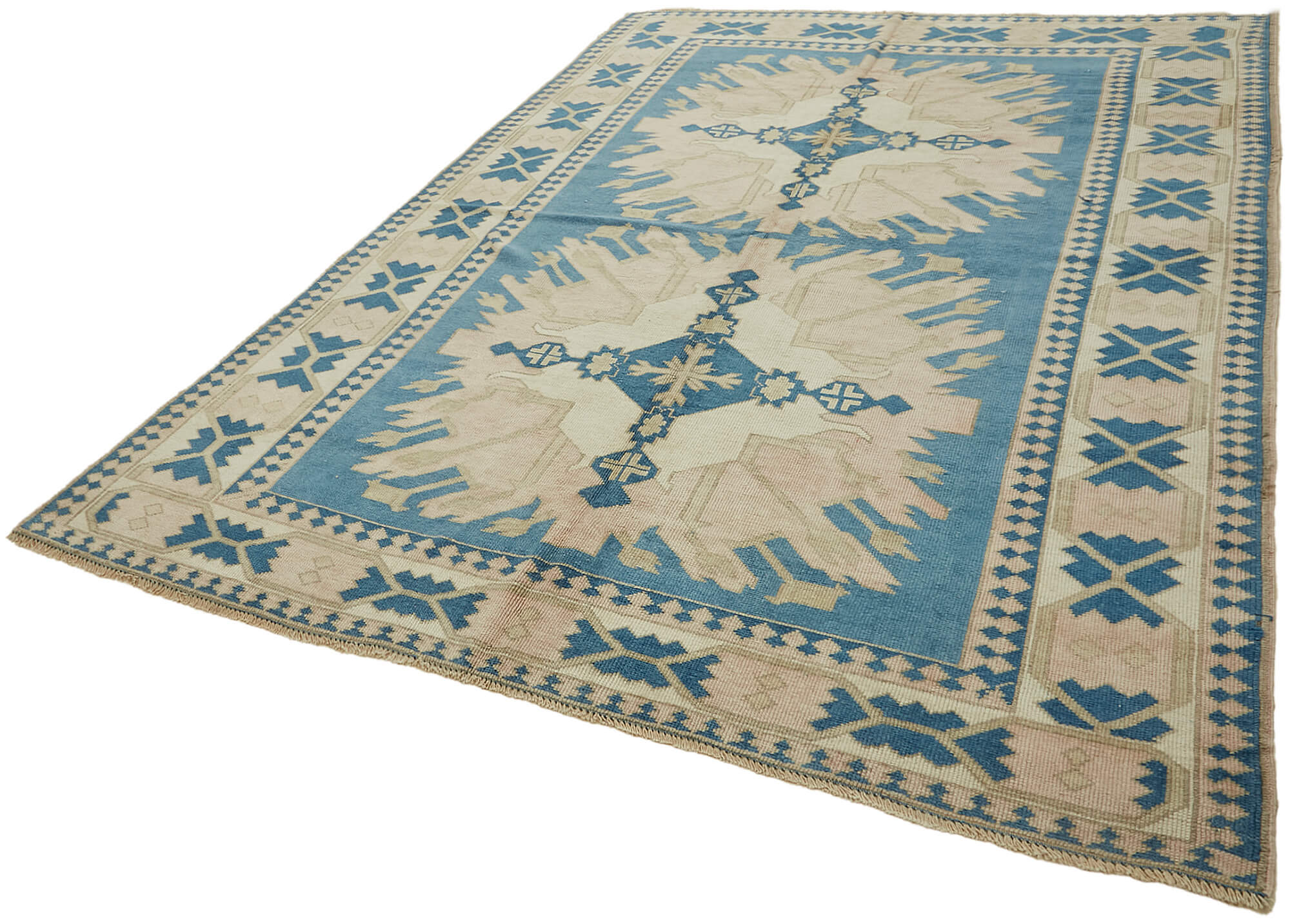 7 x 9 Beige Anatolian Rug - 7833