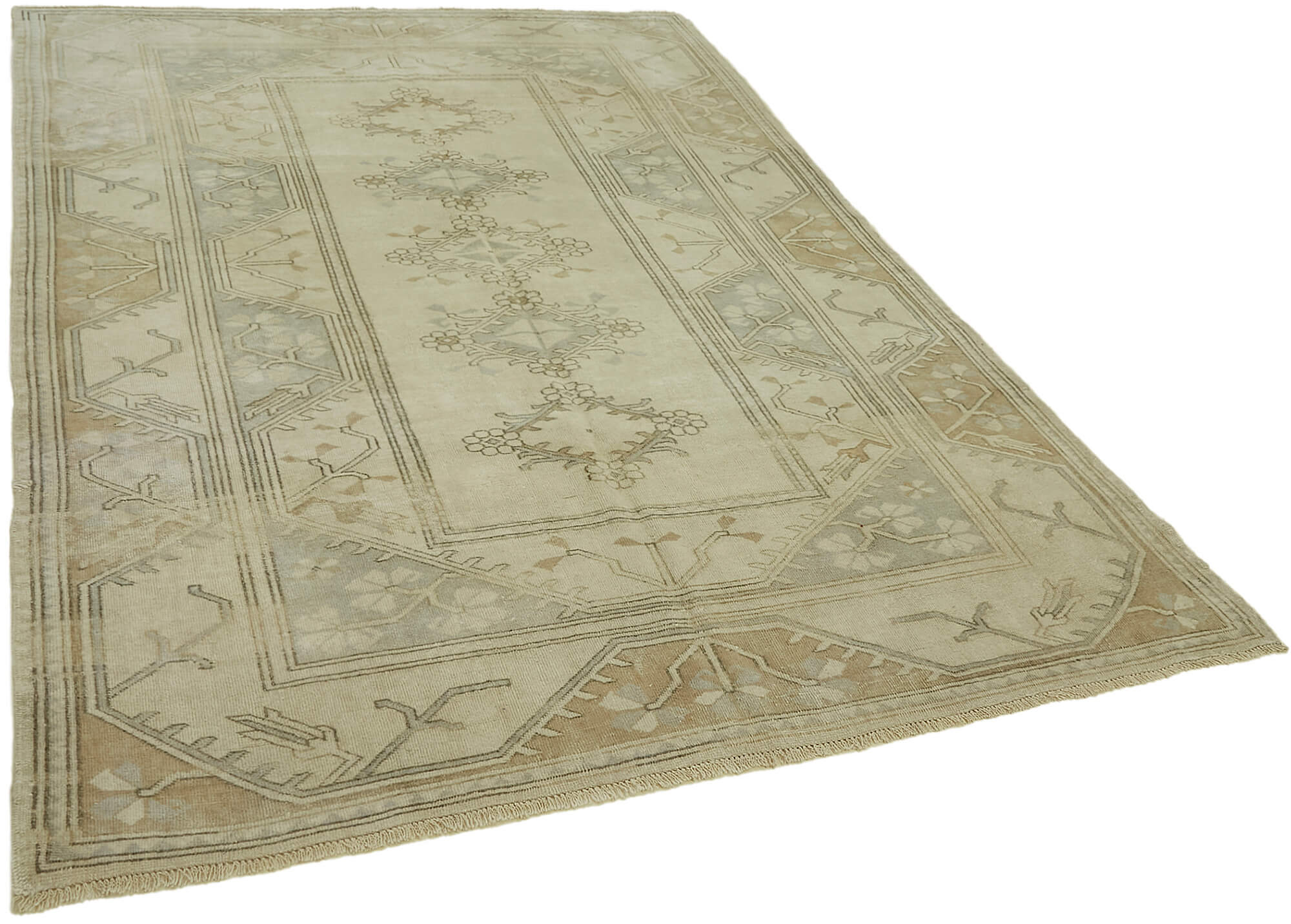 7 x 9 Beige Anatolian Rug - 7834