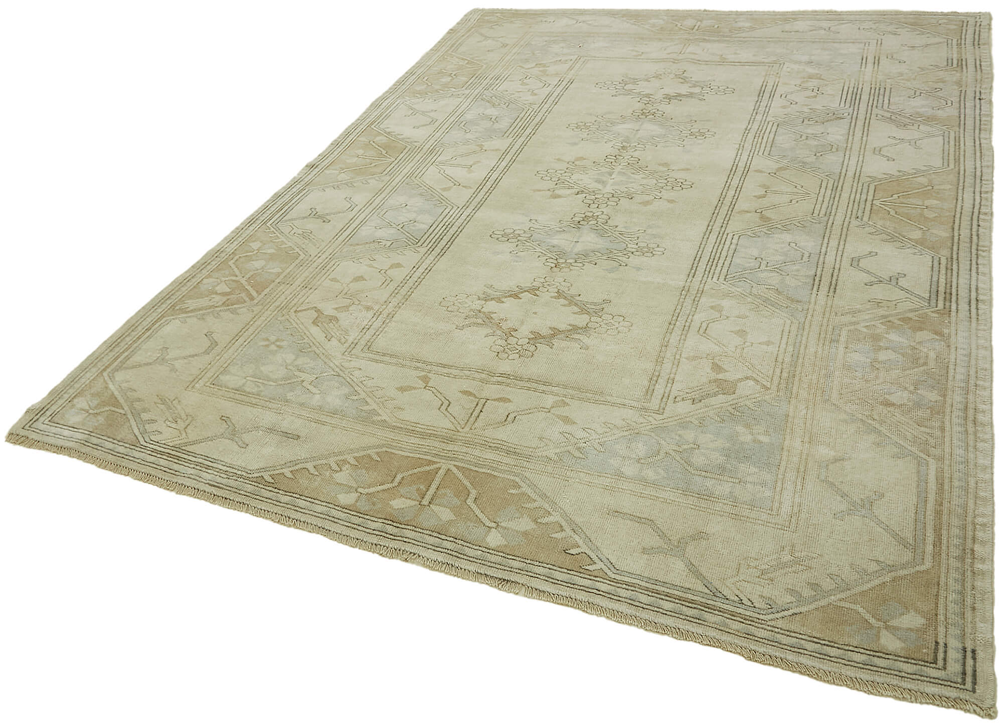 7 x 9 Beige Anatolian Rug - 7834