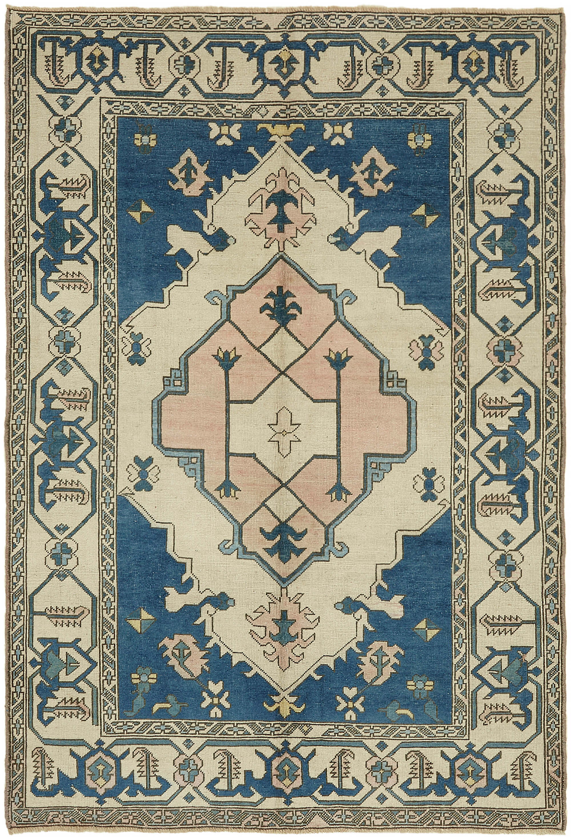 6 x 9 Beige Anatolian Rug - 7837