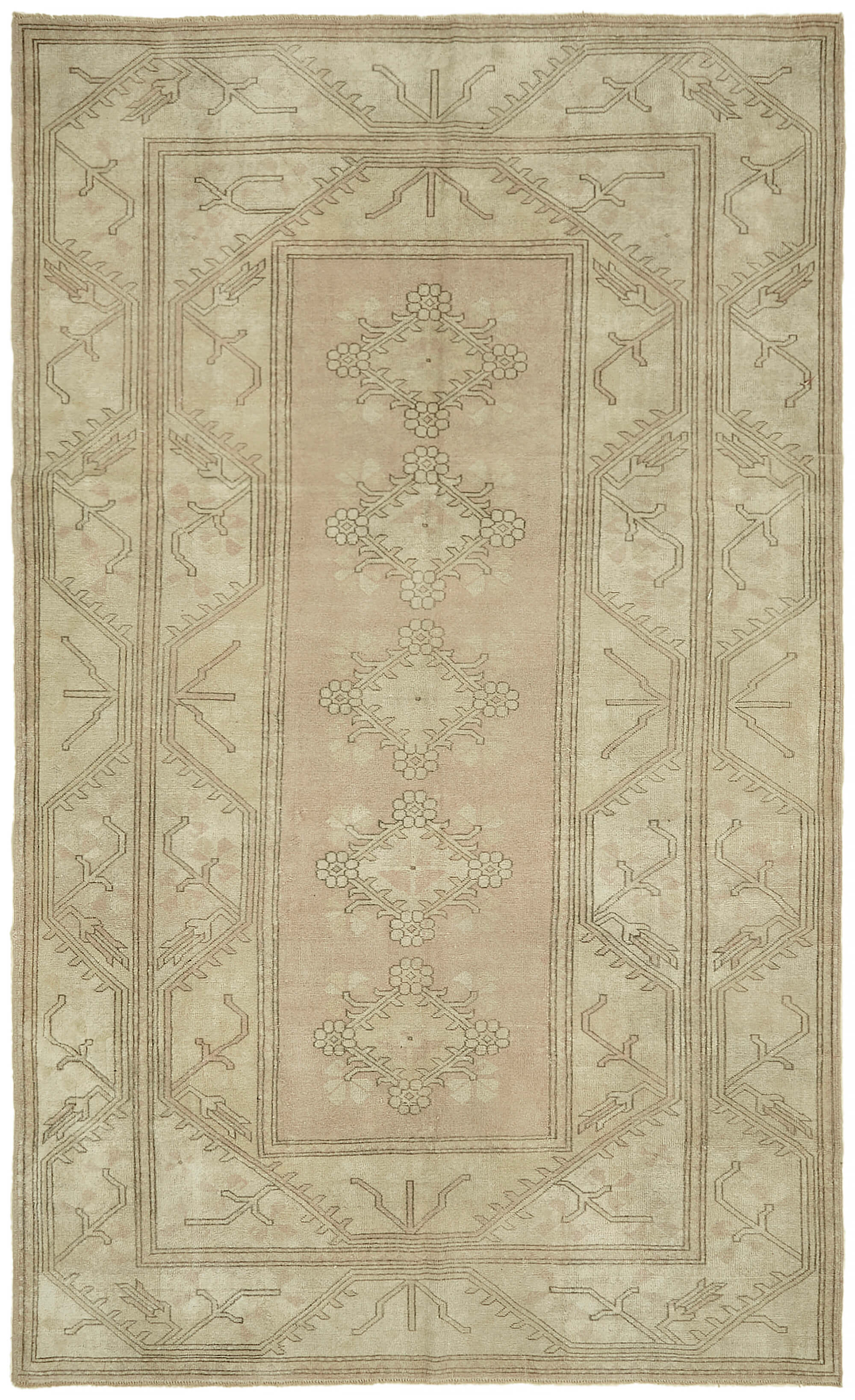 6 x 10 Beige Anatolian Rug - 7838