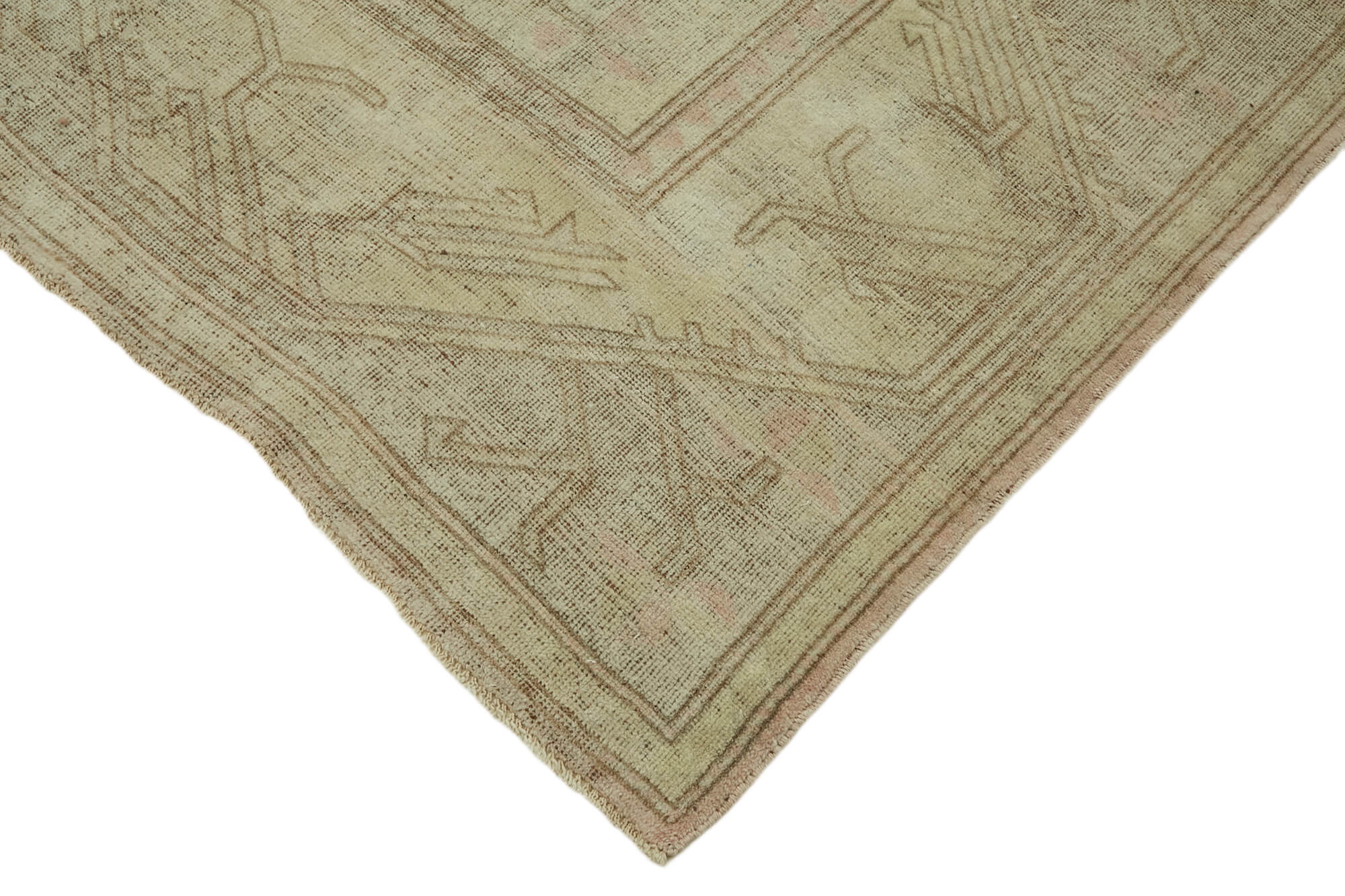 8 x 12 Beige Vintage Large Area Rug - 7841